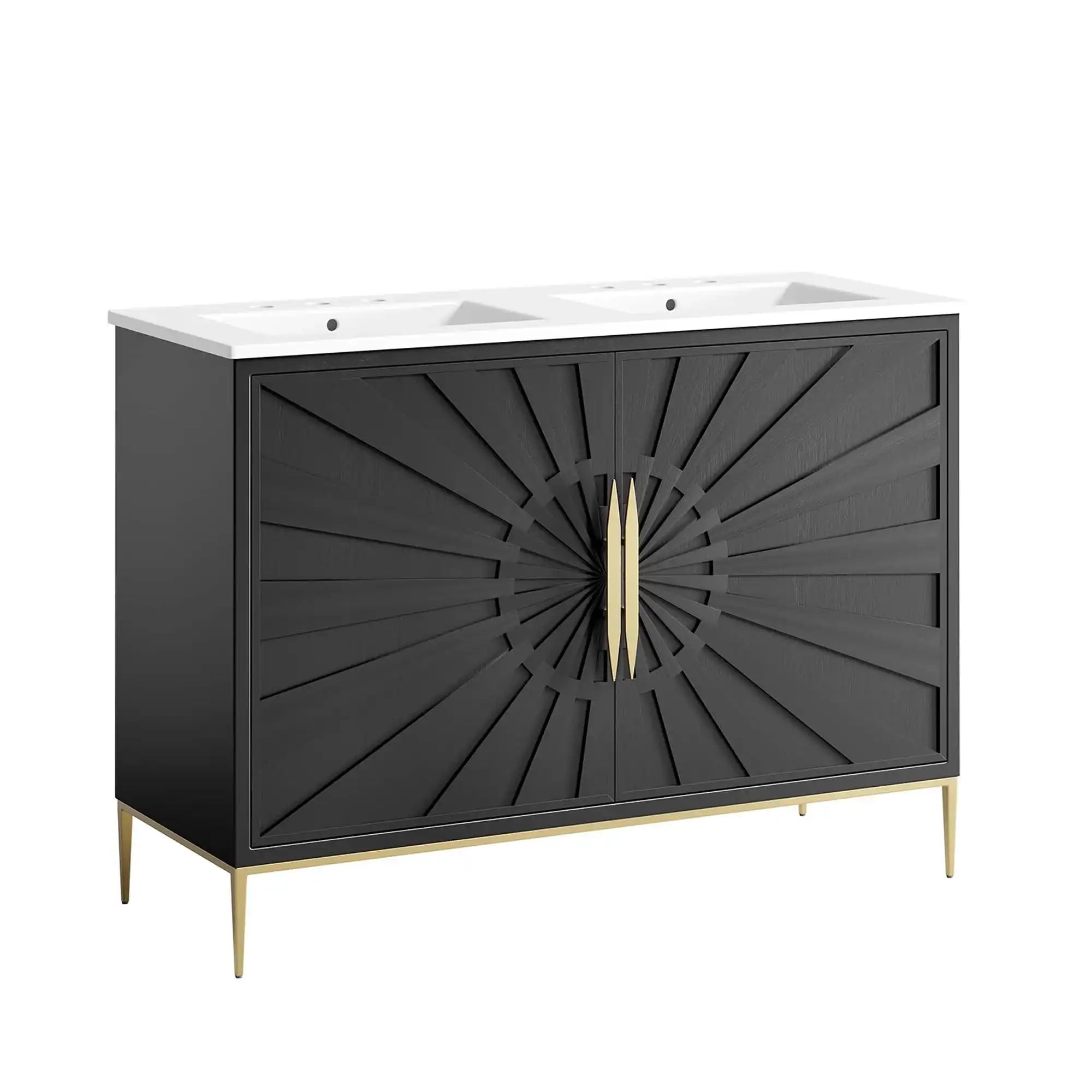 Awaken 48" Double Sink Bathroom Vanity by Modway - Best Buy Furniture