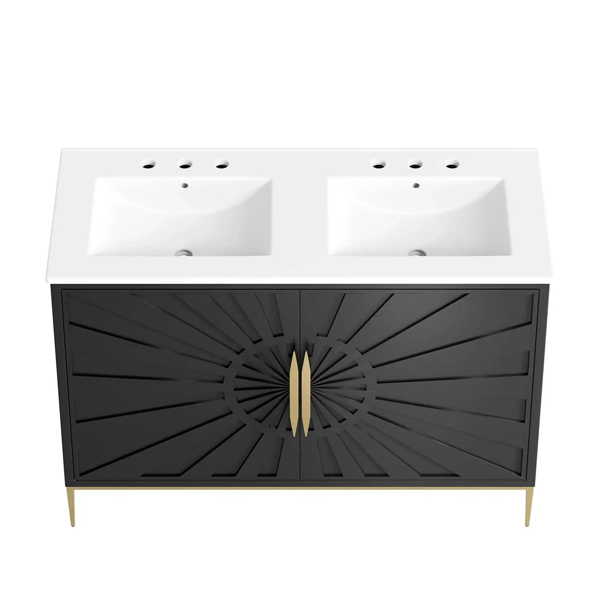 Awaken 48" Double Sink Bathroom Vanity by Modway - Best Buy Furniture