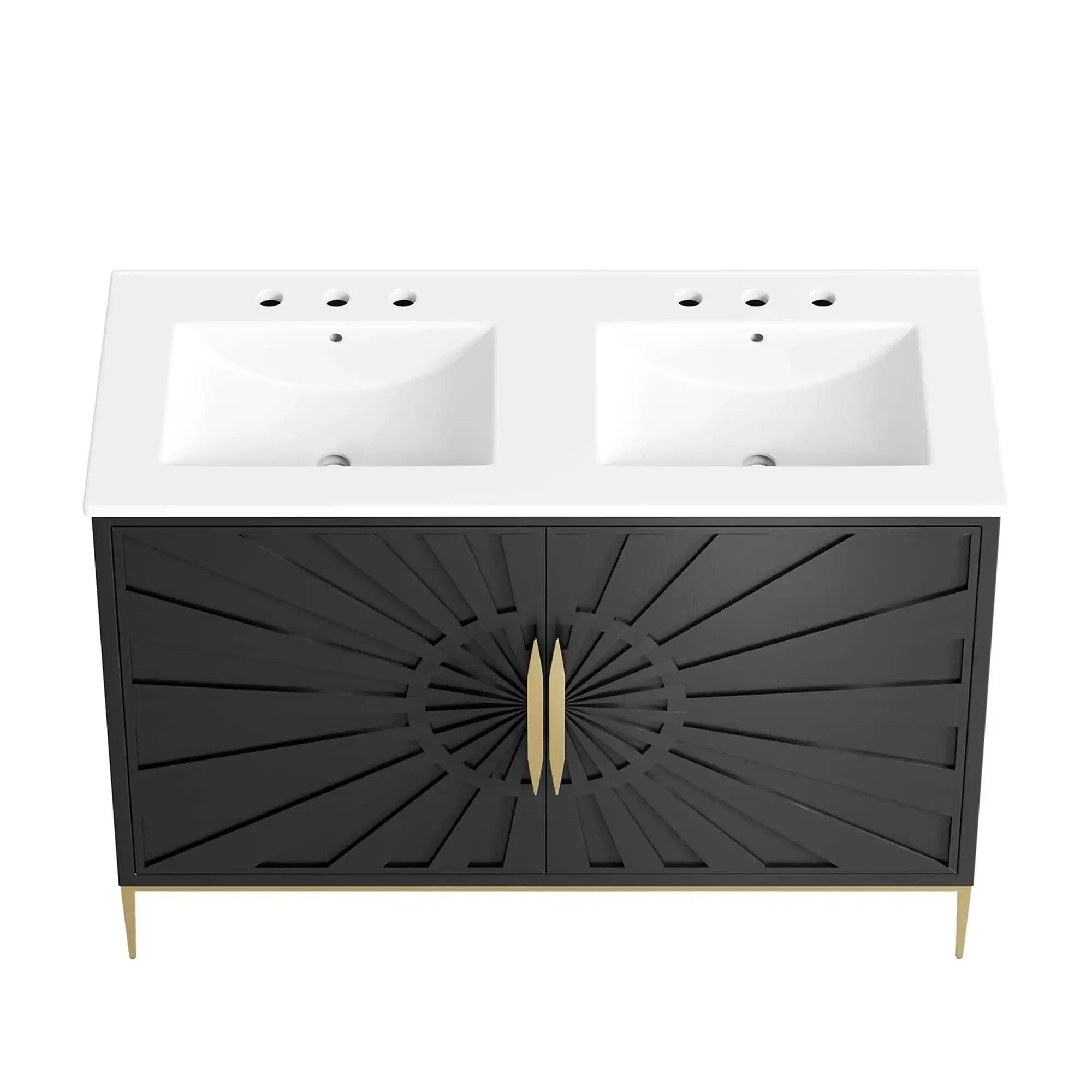 Awaken 48" Double Sink Bathroom Vanity by Modway - Best Buy Furniture