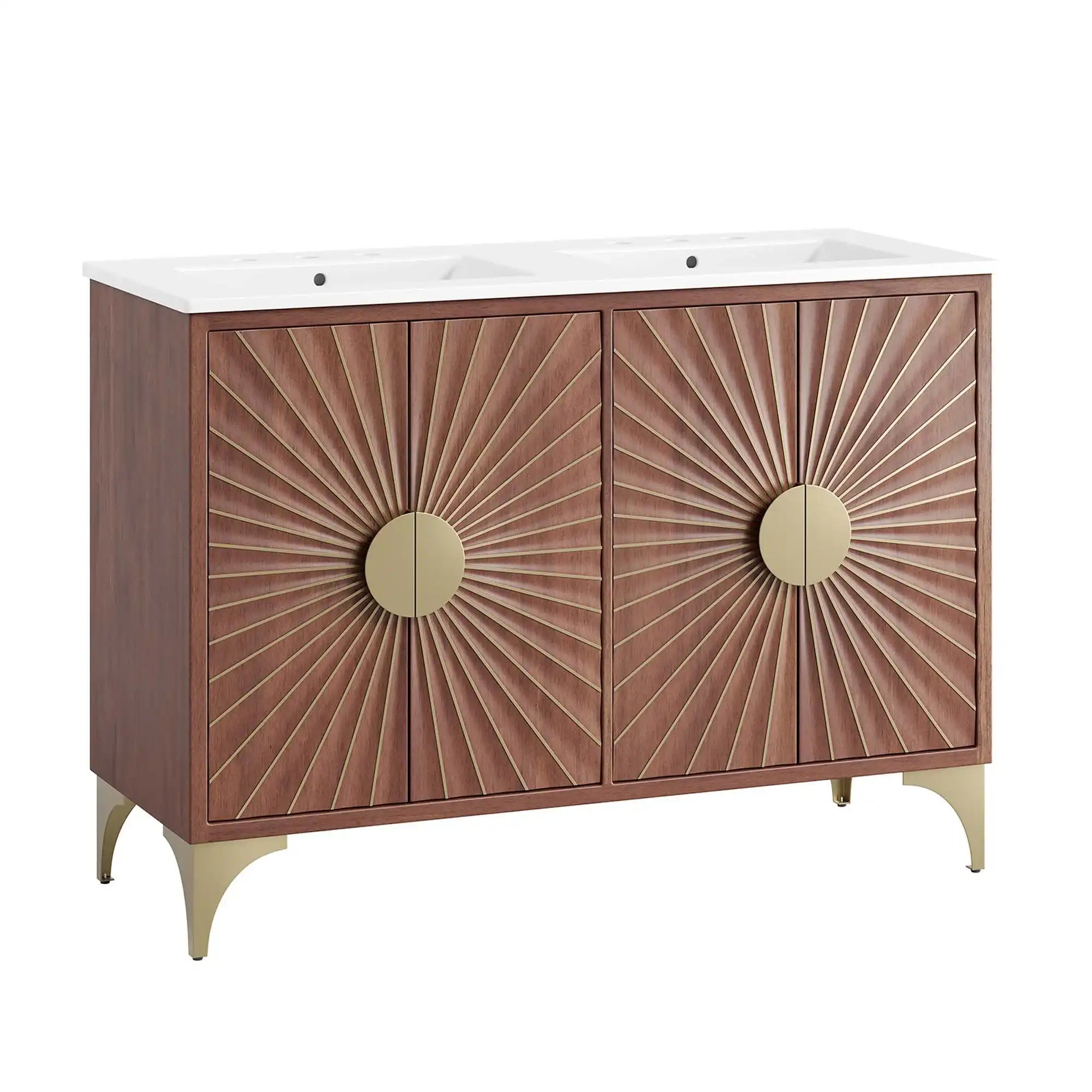 Daylight 48" Double Sink Bathroom Vanity by Modway - Best Buy Furniture