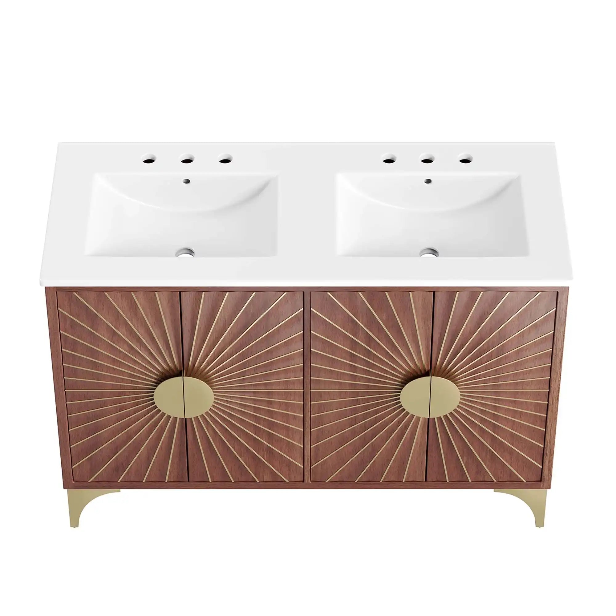 Daylight 48" Double Sink Bathroom Vanity by Modway - Best Buy Furniture