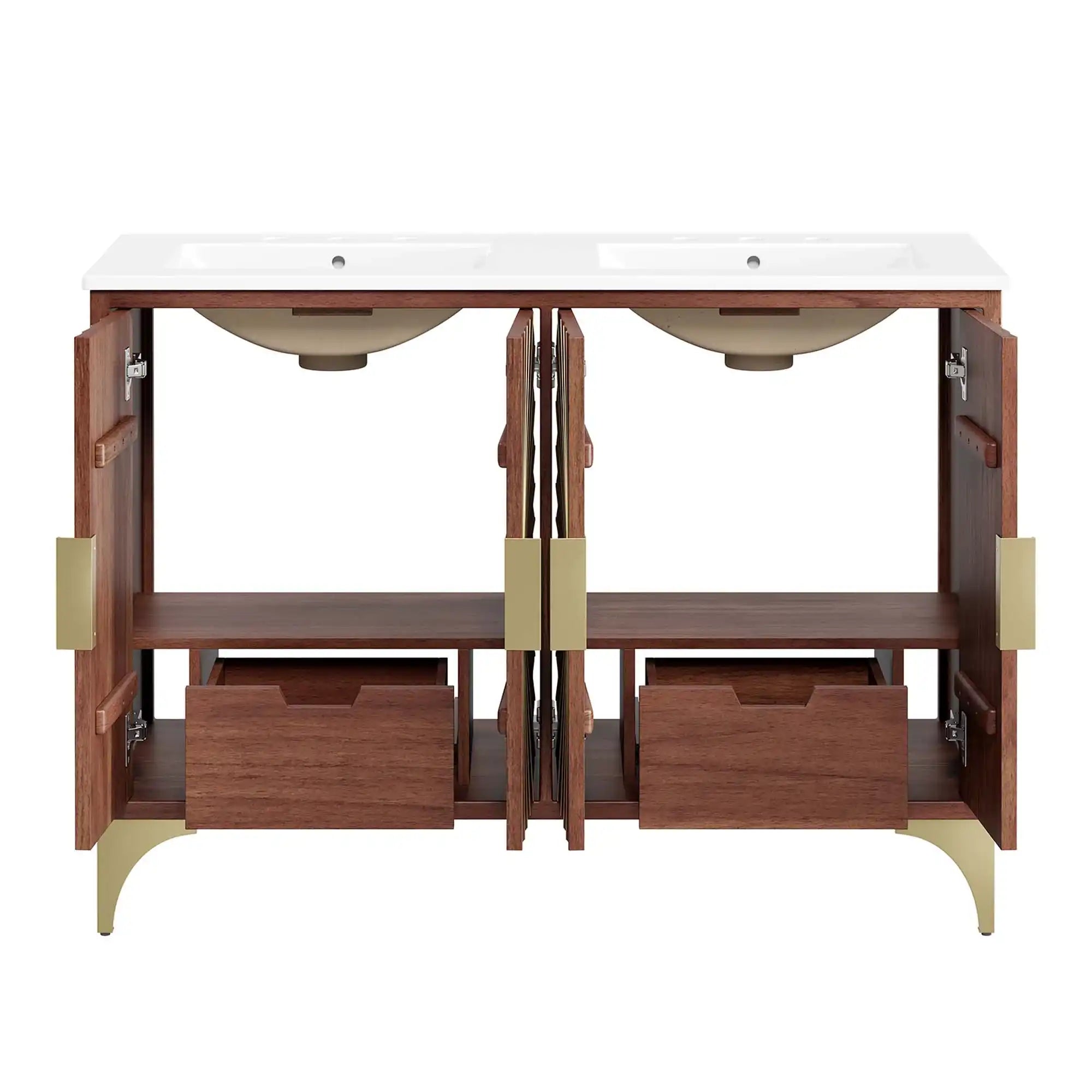 Daylight 48" Double Sink Bathroom Vanity by Modway - Best Buy Furniture