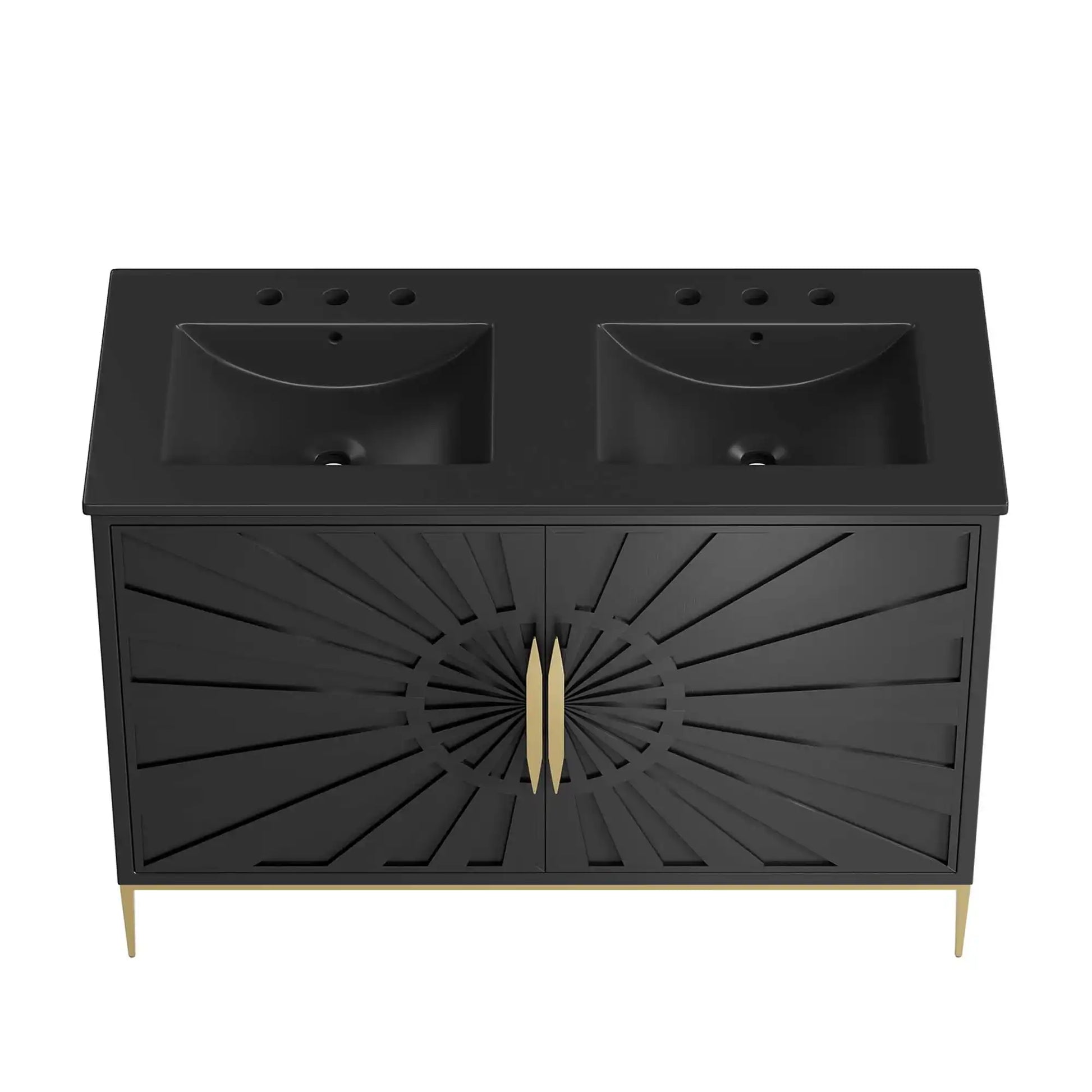 Awaken 48" Double Sink Bathroom Vanity by Modway - Best Buy Furniture