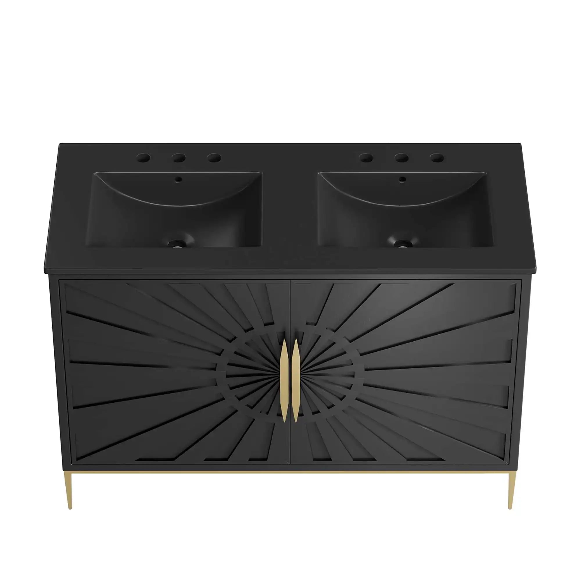 Awaken 48" Double Sink Bathroom Vanity by Modway - Best Buy Furniture
