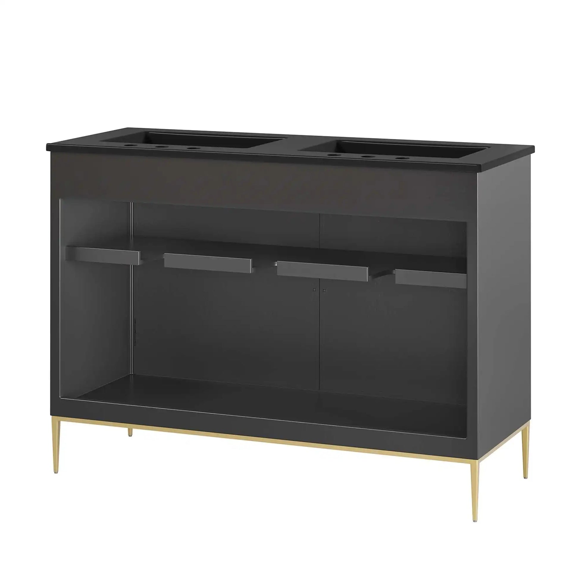 Awaken 48" Double Sink Bathroom Vanity by Modway - Best Buy Furniture