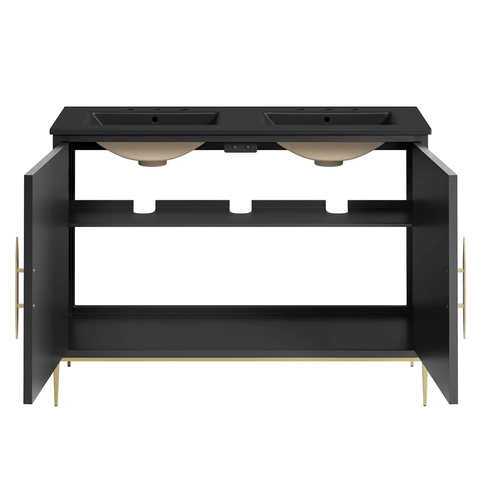 Awaken 48" Double Sink Bathroom Vanity by Modway - Best Buy Furniture