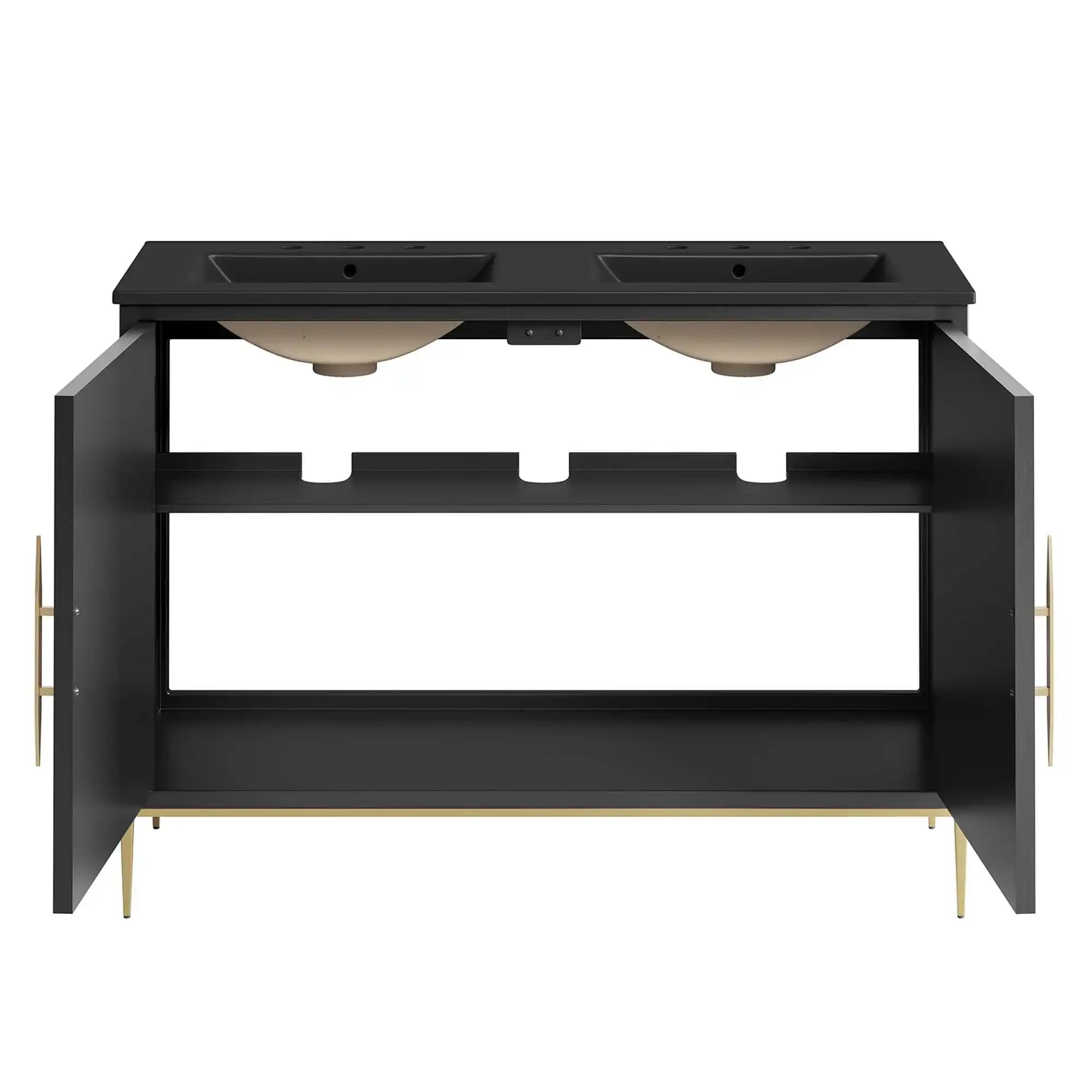 Awaken 48" Double Sink Bathroom Vanity by Modway - Best Buy Furniture
