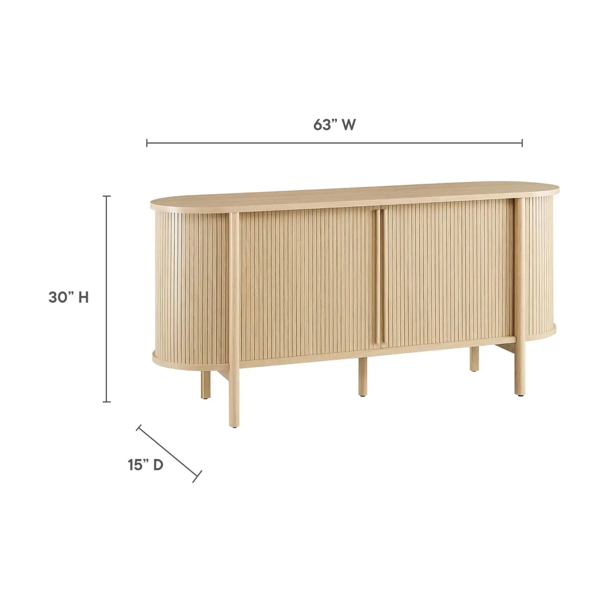 Cadence 63" Curved Sideboard by Modway - Best Buy Furniture