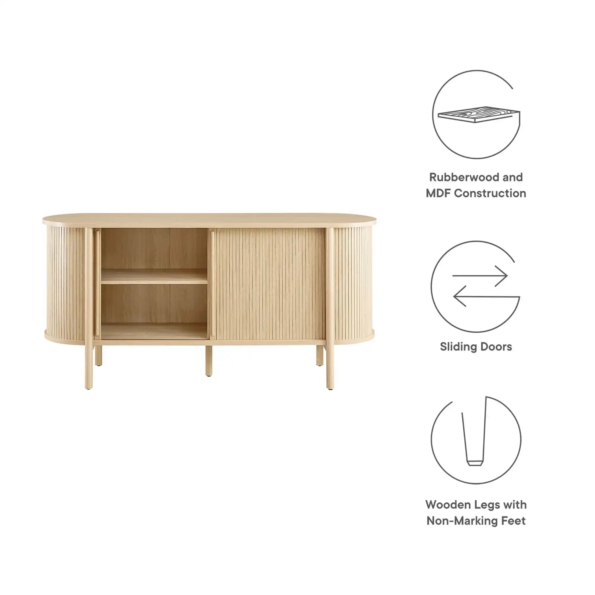 Cadence 63" Curved Sideboard by Modway - Best Buy Furniture