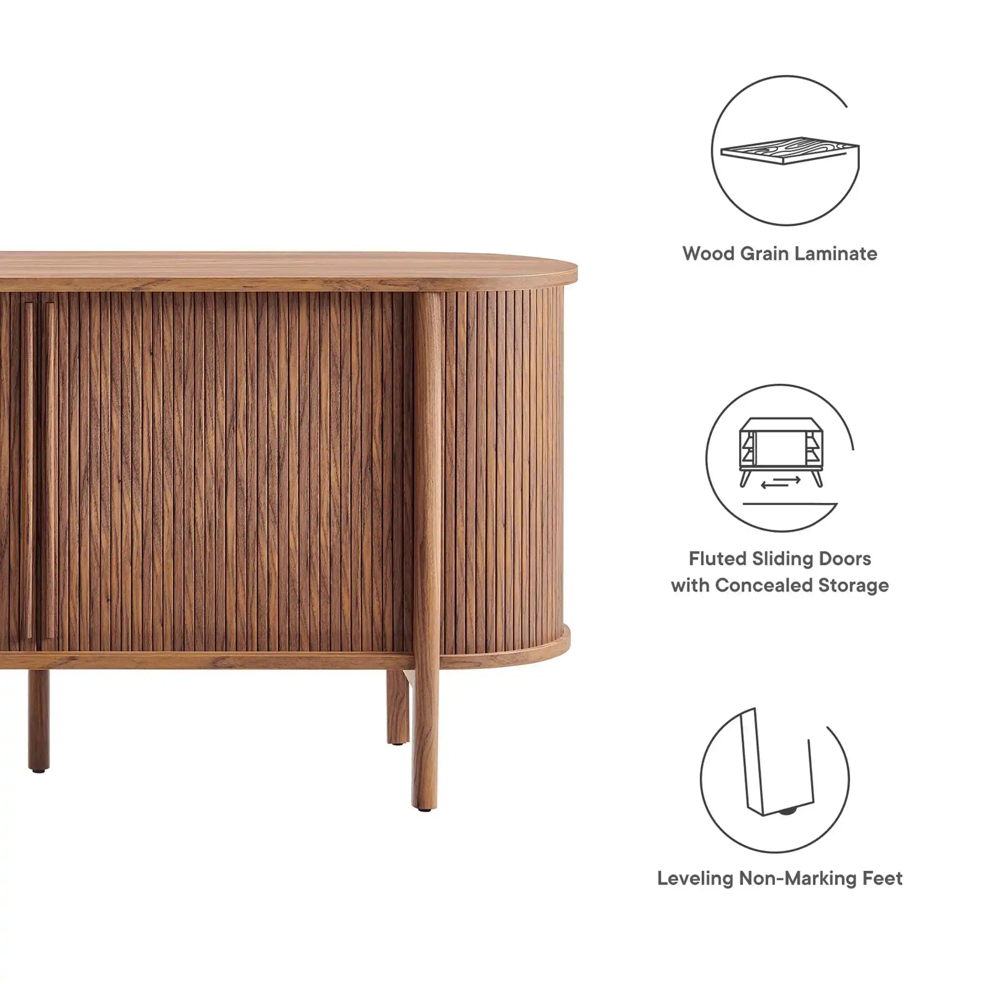 Cadence 63" Curved Sideboard by Modway - Best Buy Furniture