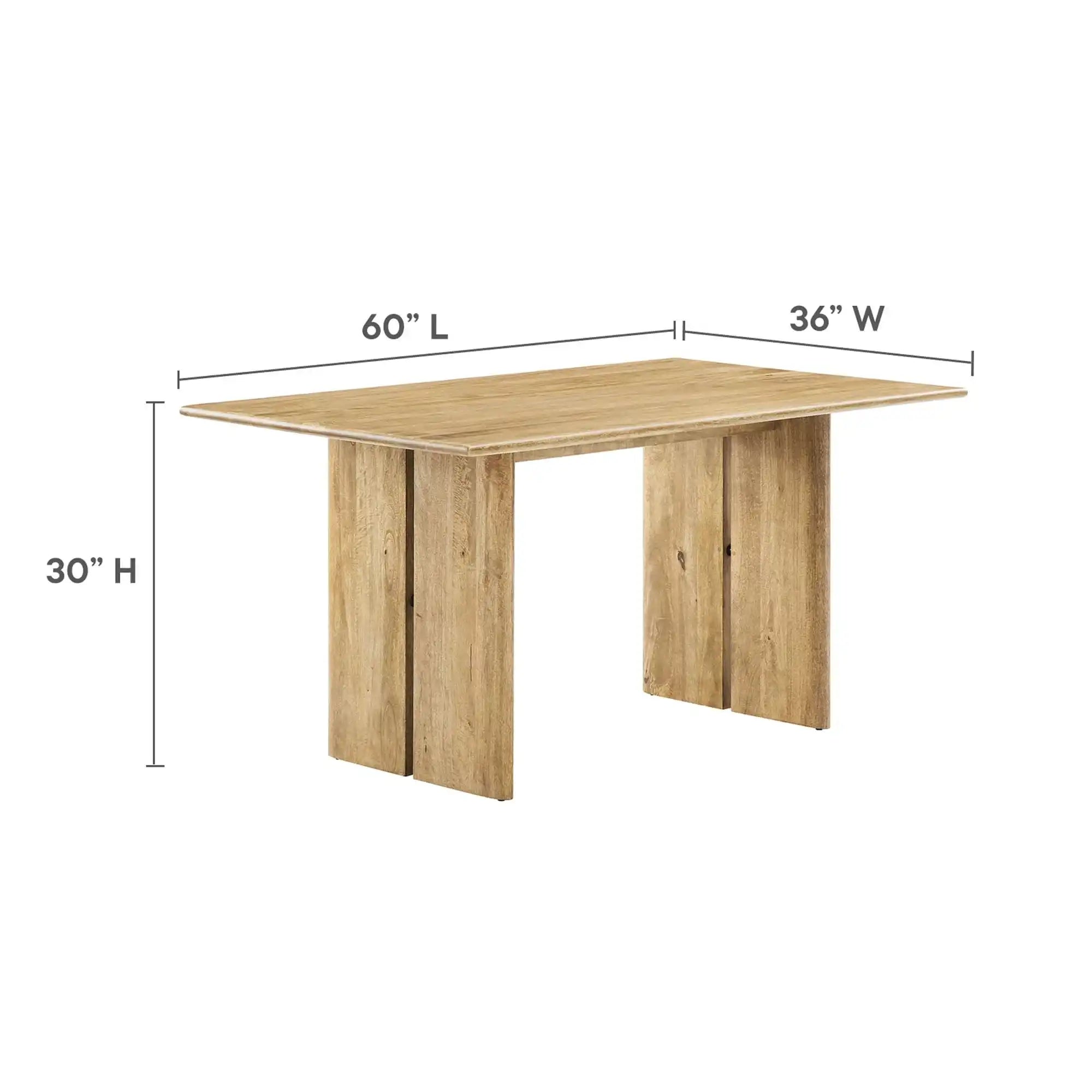 Amistad 60" Wood Dining Table by Modway - Best Buy Furniture