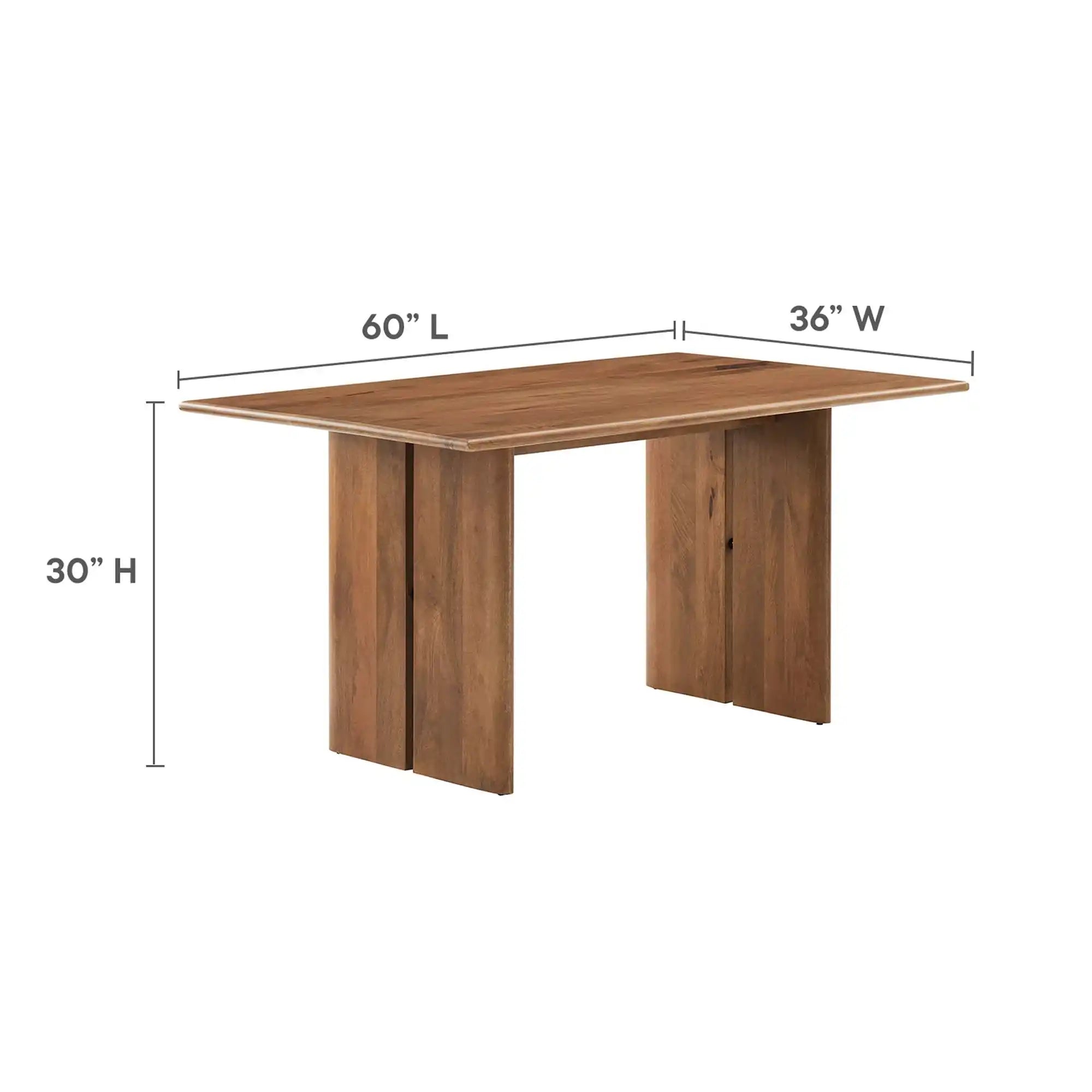 Amistad 60" Wood Dining Table by Modway - Best Buy Furniture