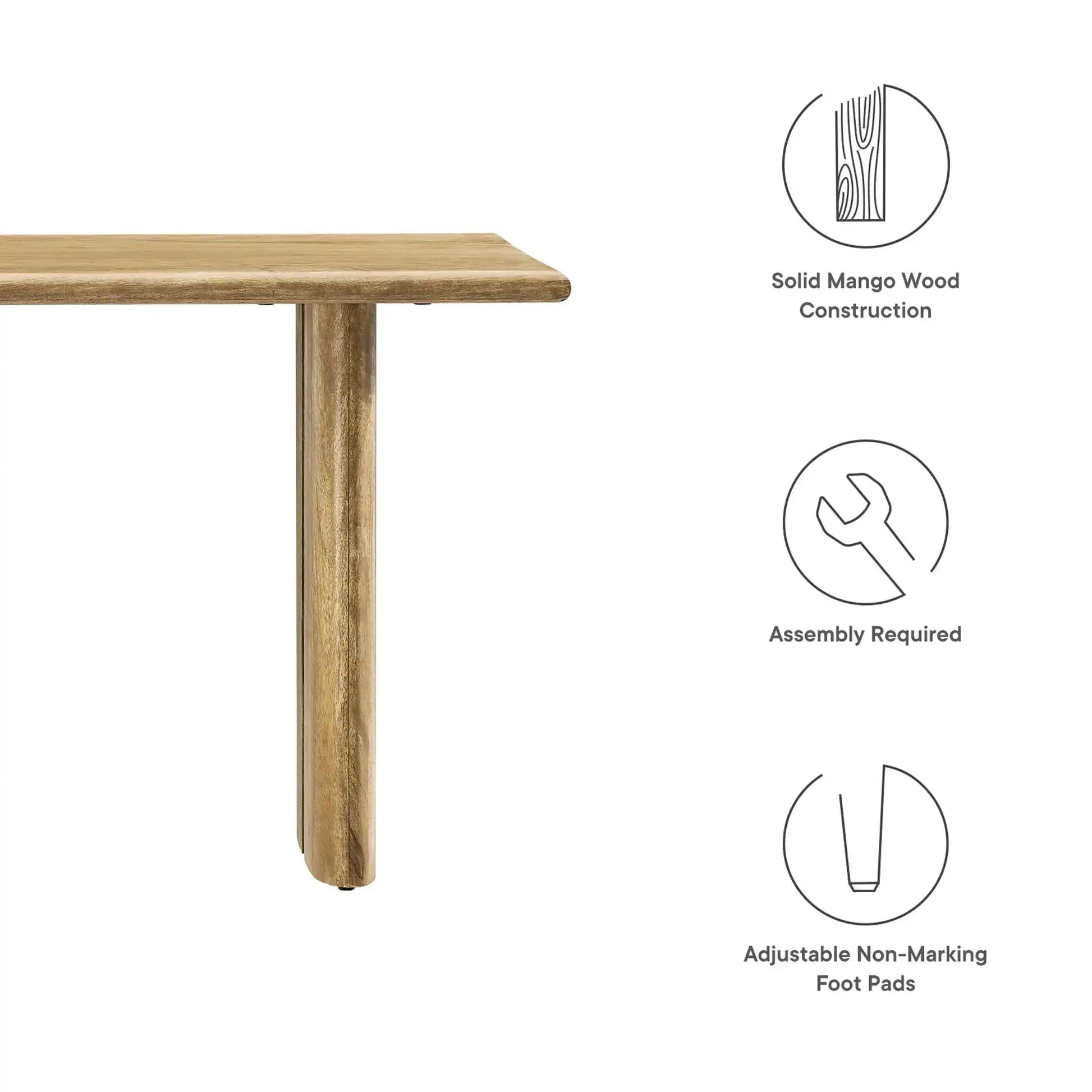 Amistad 46" Wood Bench by Modway - Best Buy Furniture