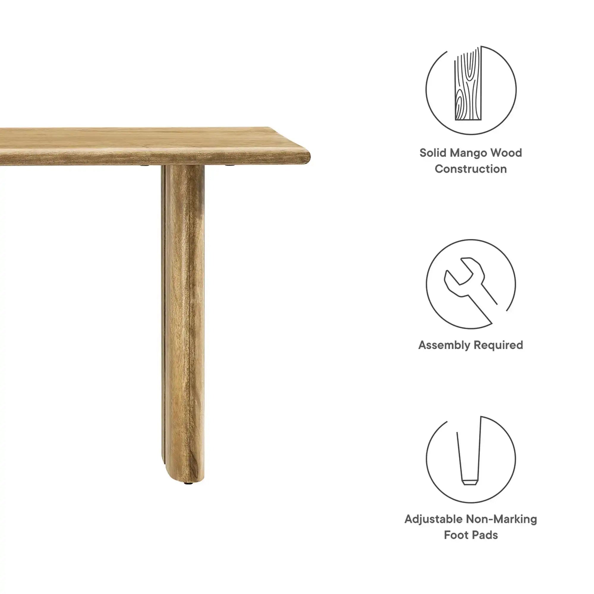 Amistad 46" Wood Bench by Modway - Best Buy Furniture