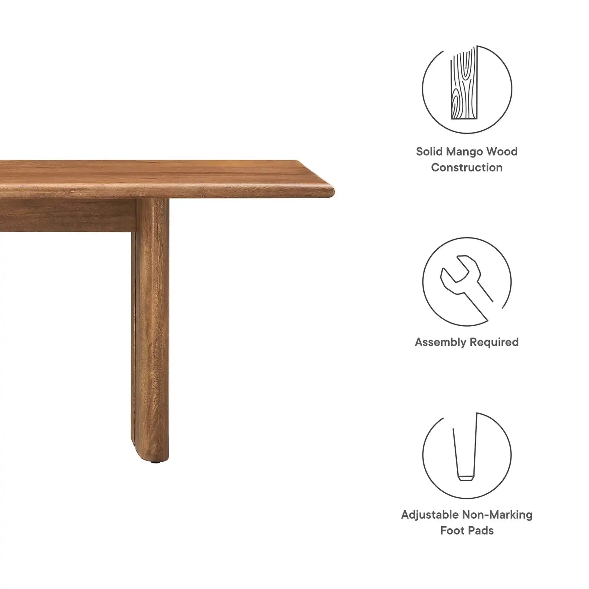 Amistad 72" Wood Bench by Modway - Best Buy Furniture
