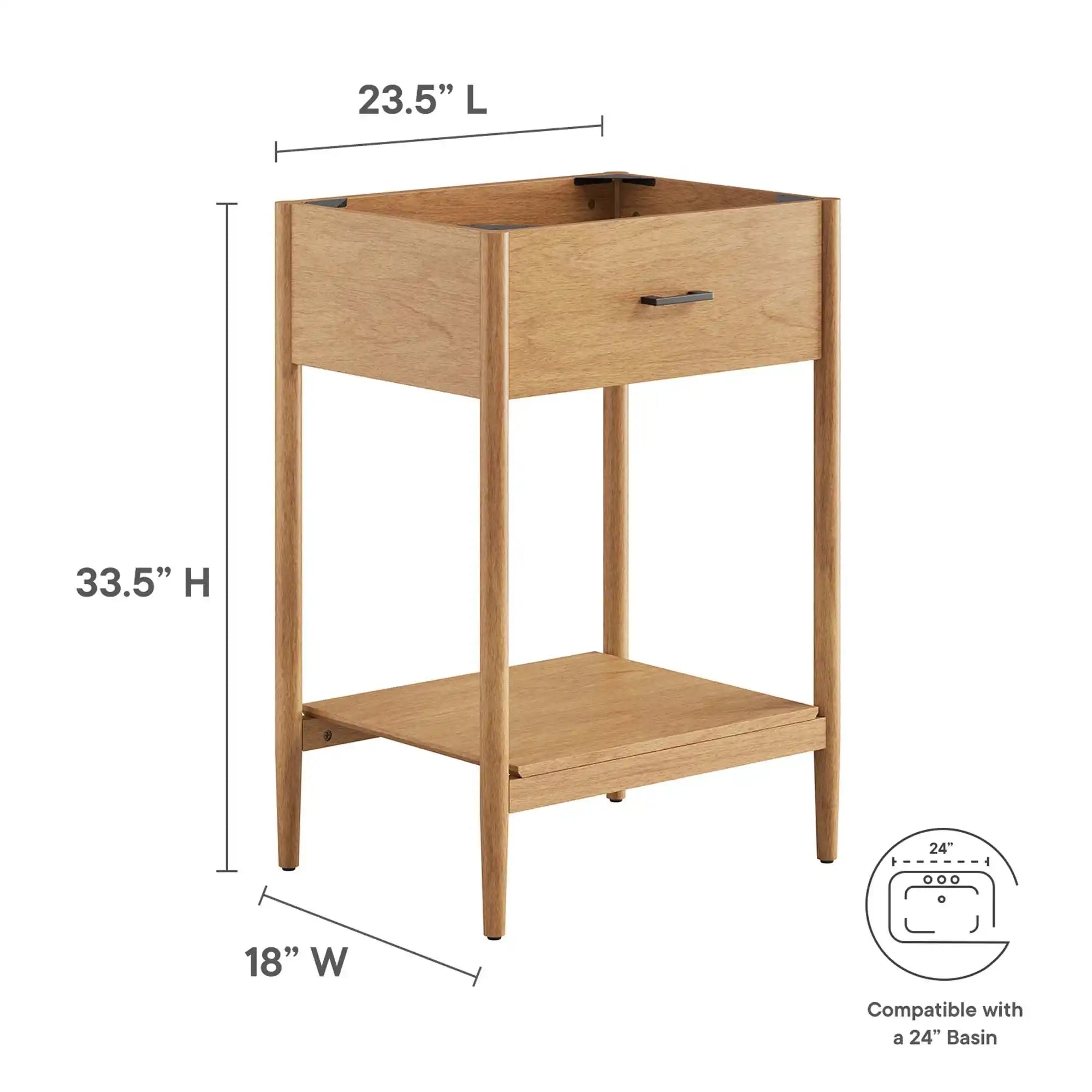 Zaire 24" Bathroom Vanity Cabinet (Sink Basin Not Included) by Modway - Best Buy Furniture