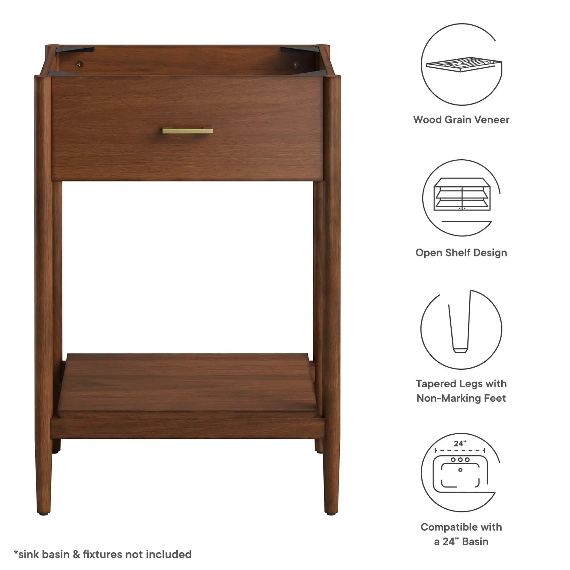 Zaire 24" Bathroom Vanity Cabinet (Sink Basin Not Included) by Modway - Best Buy Furniture