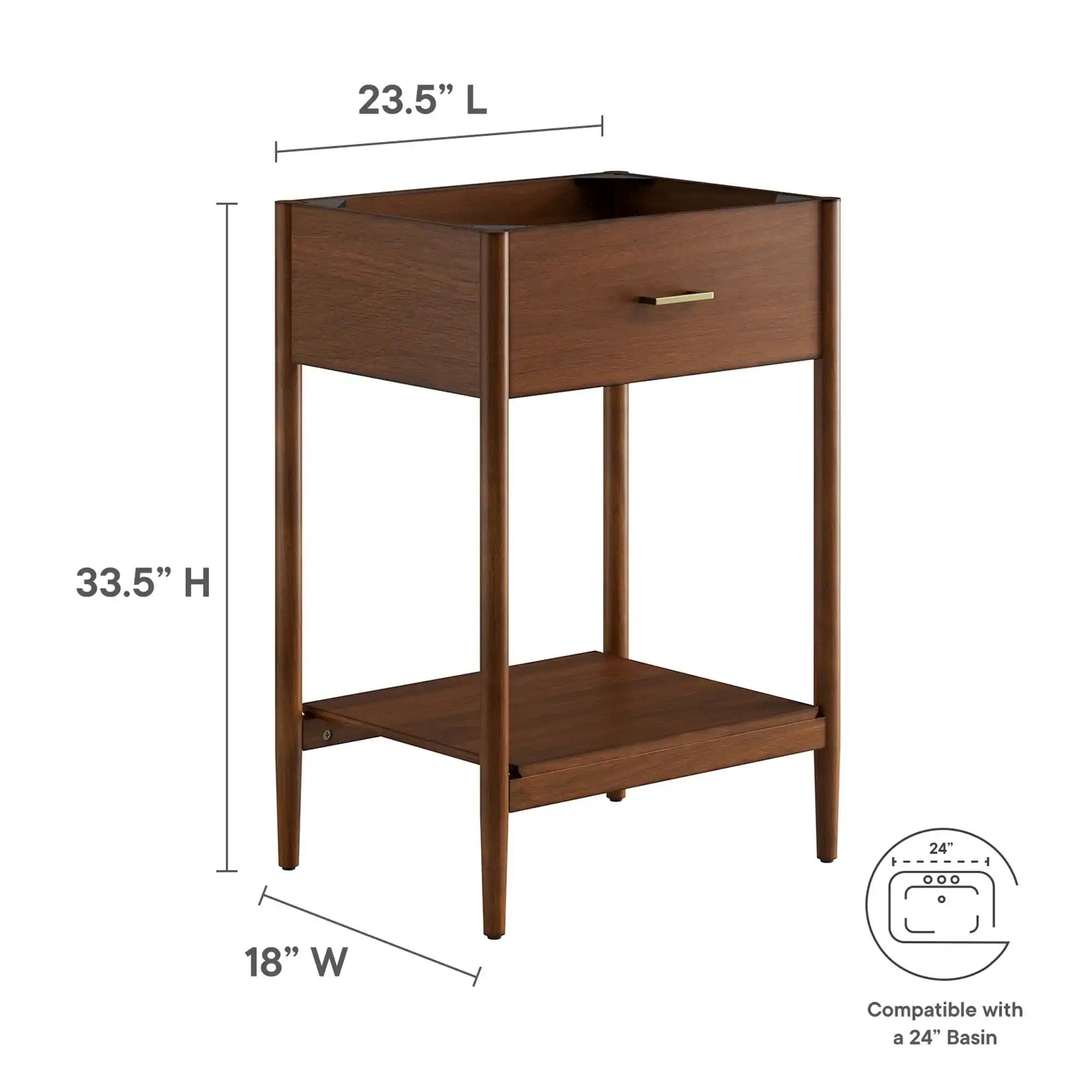Zaire 24" Bathroom Vanity Cabinet (Sink Basin Not Included) by Modway - Best Buy Furniture