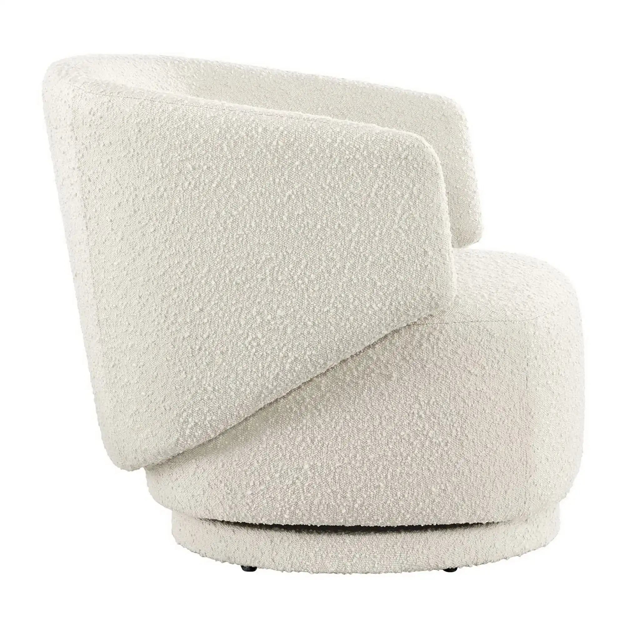 Celestia Boucle Fabric Swivel Chair by Modway - Best Buy Furniture