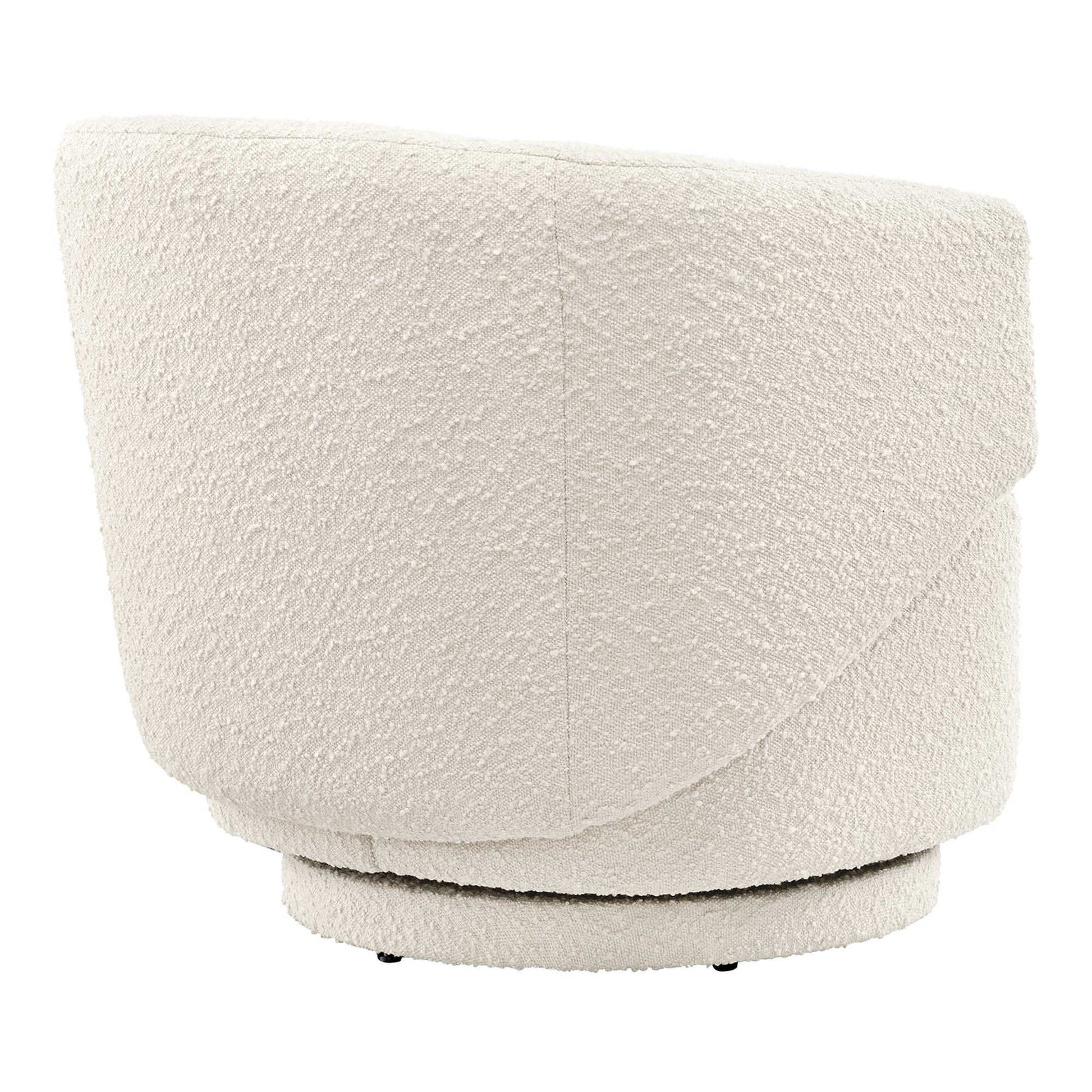 Celestia Boucle Fabric Swivel Chair by Modway - Best Buy Furniture