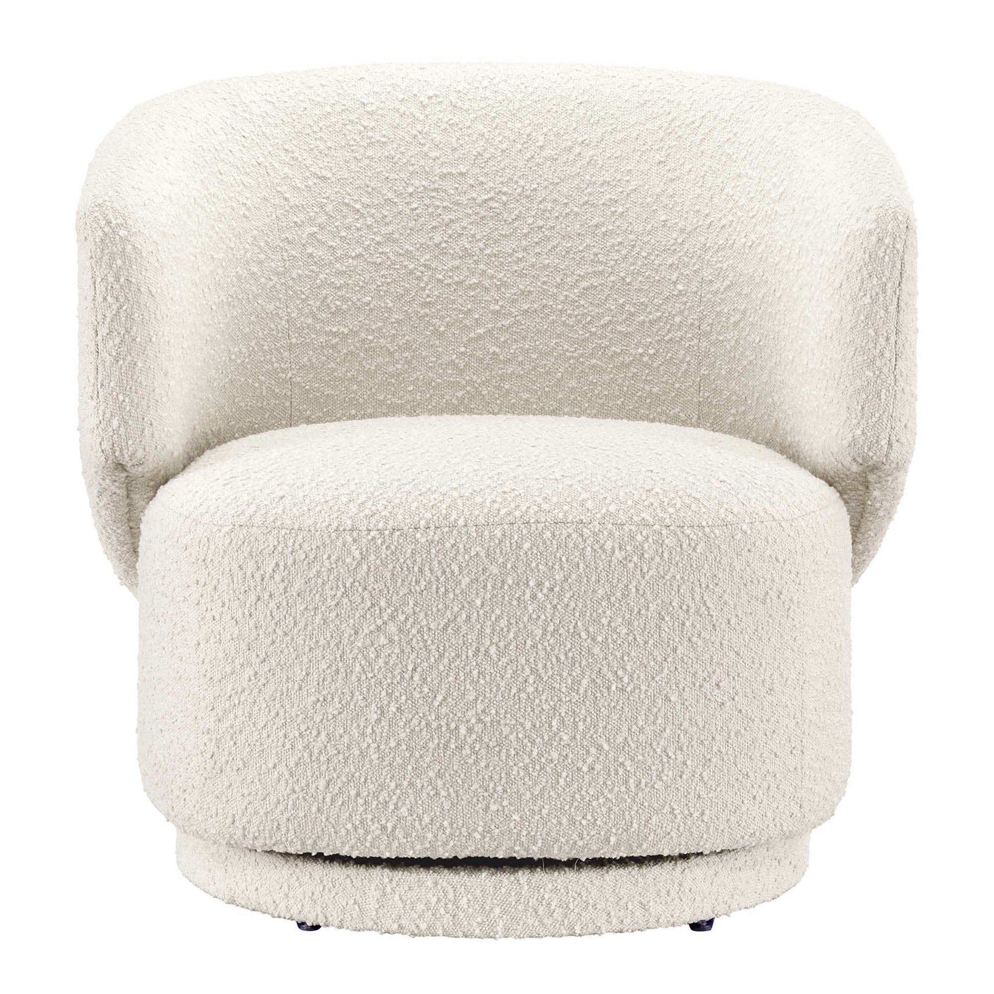 Celestia Boucle Fabric Swivel Chair by Modway - Best Buy Furniture