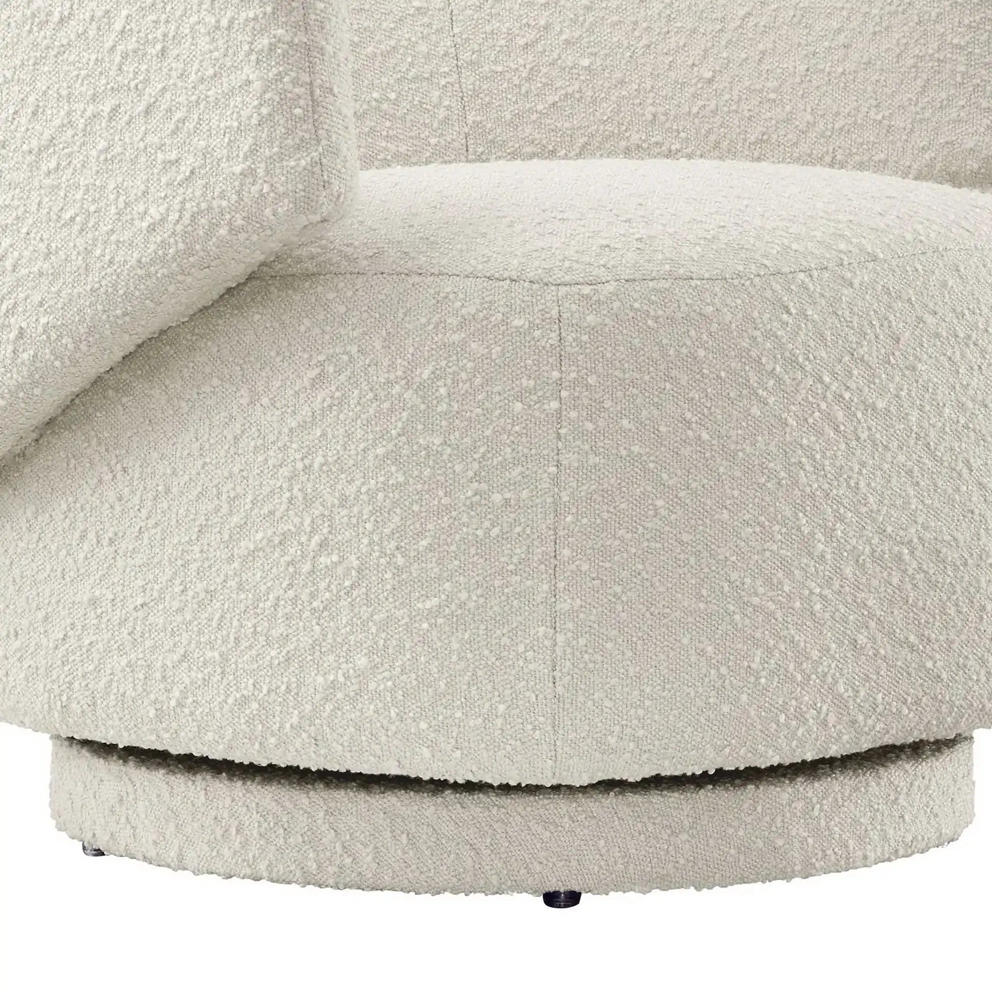 Celestia Boucle Fabric Swivel Chair by Modway - Best Buy Furniture