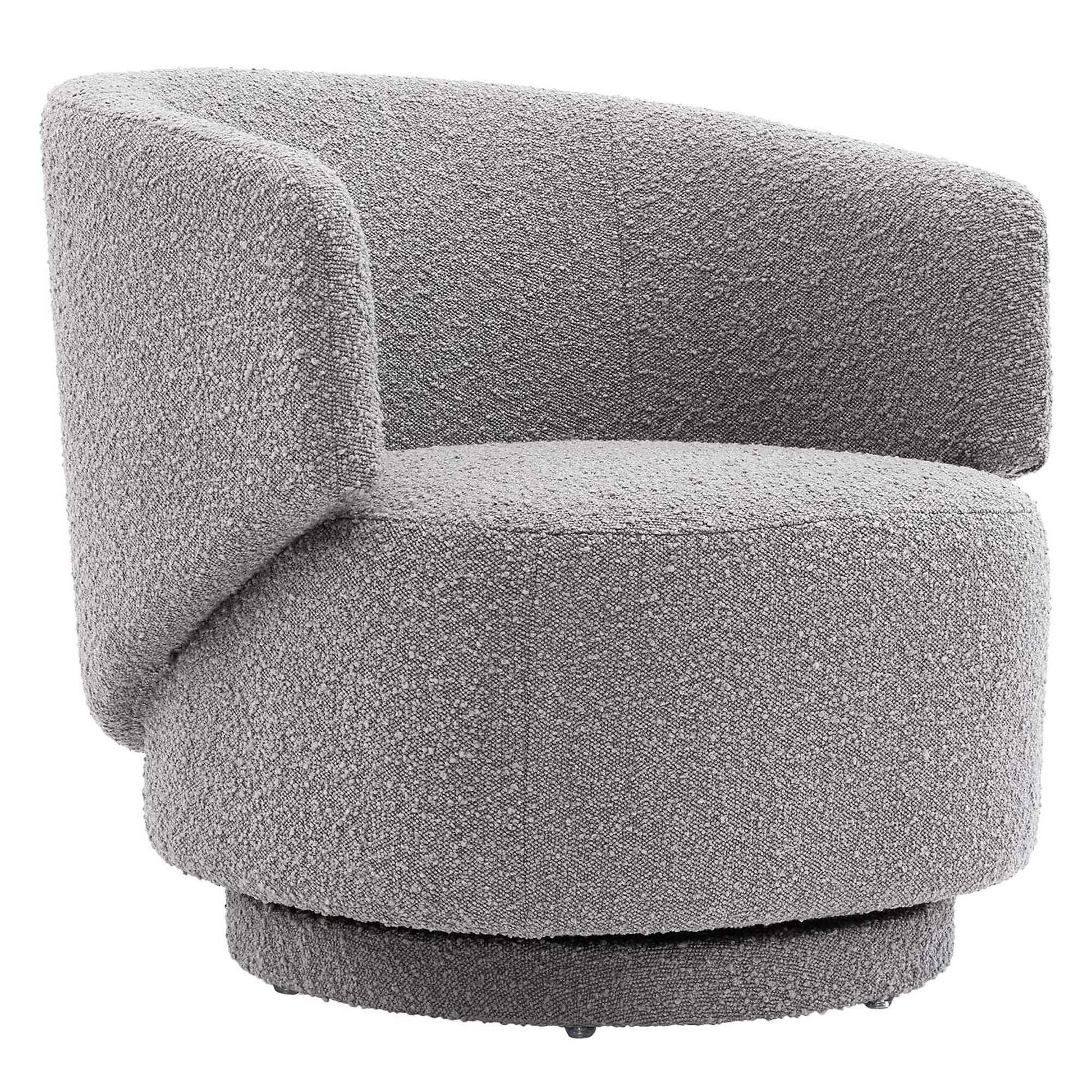Celestia Boucle Fabric Swivel Chair by Modway - Best Buy Furniture