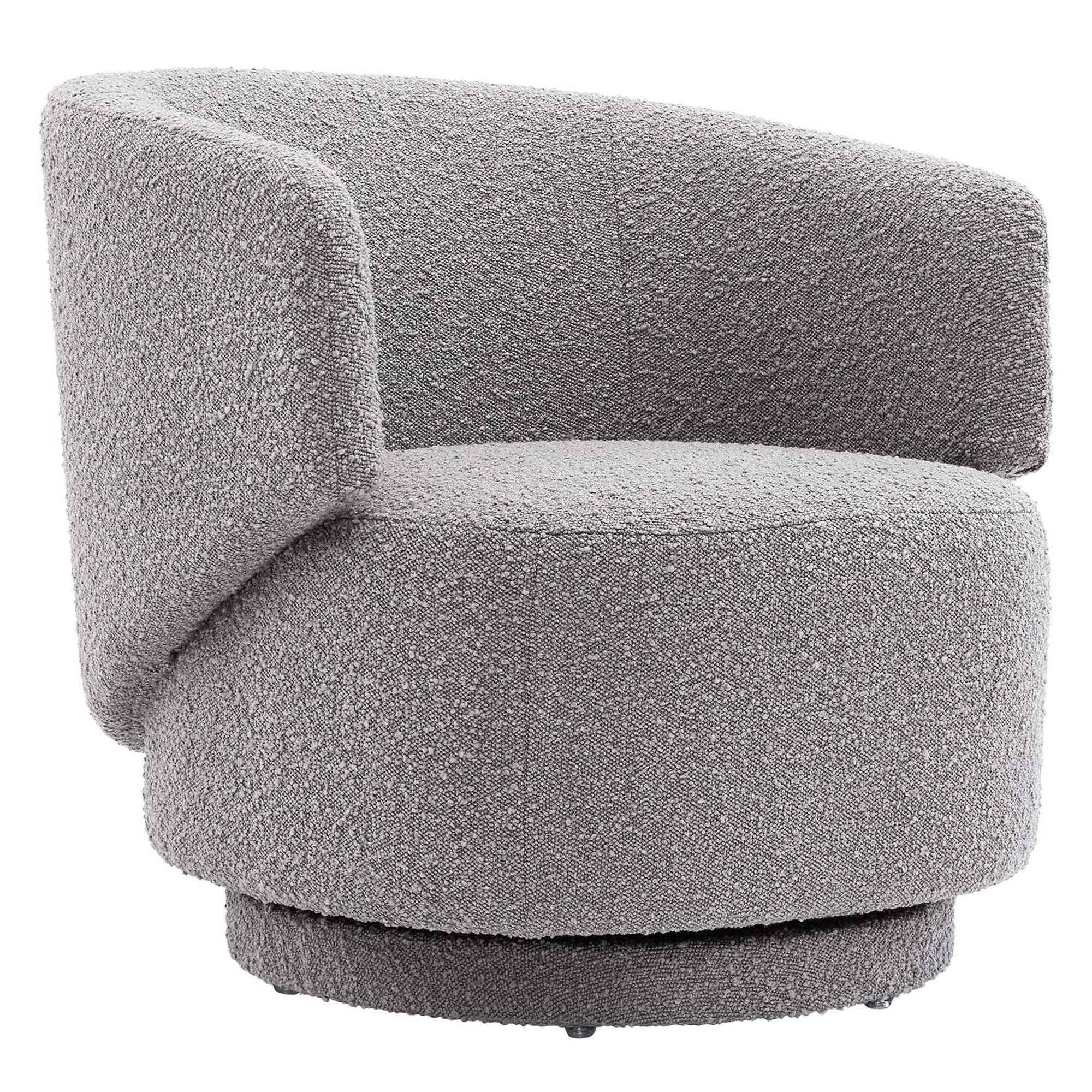 Celestia Boucle Fabric Swivel Chair by Modway - Best Buy Furniture