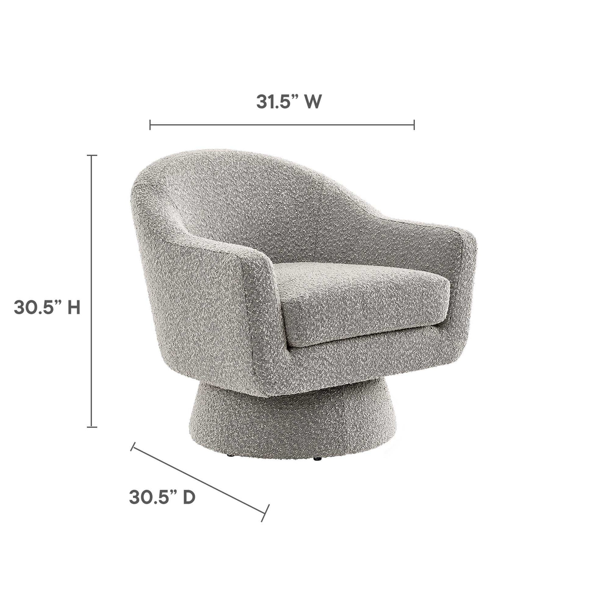 Astral Boucle Fabric Swivel Chair by Modway - Best Buy Furniture