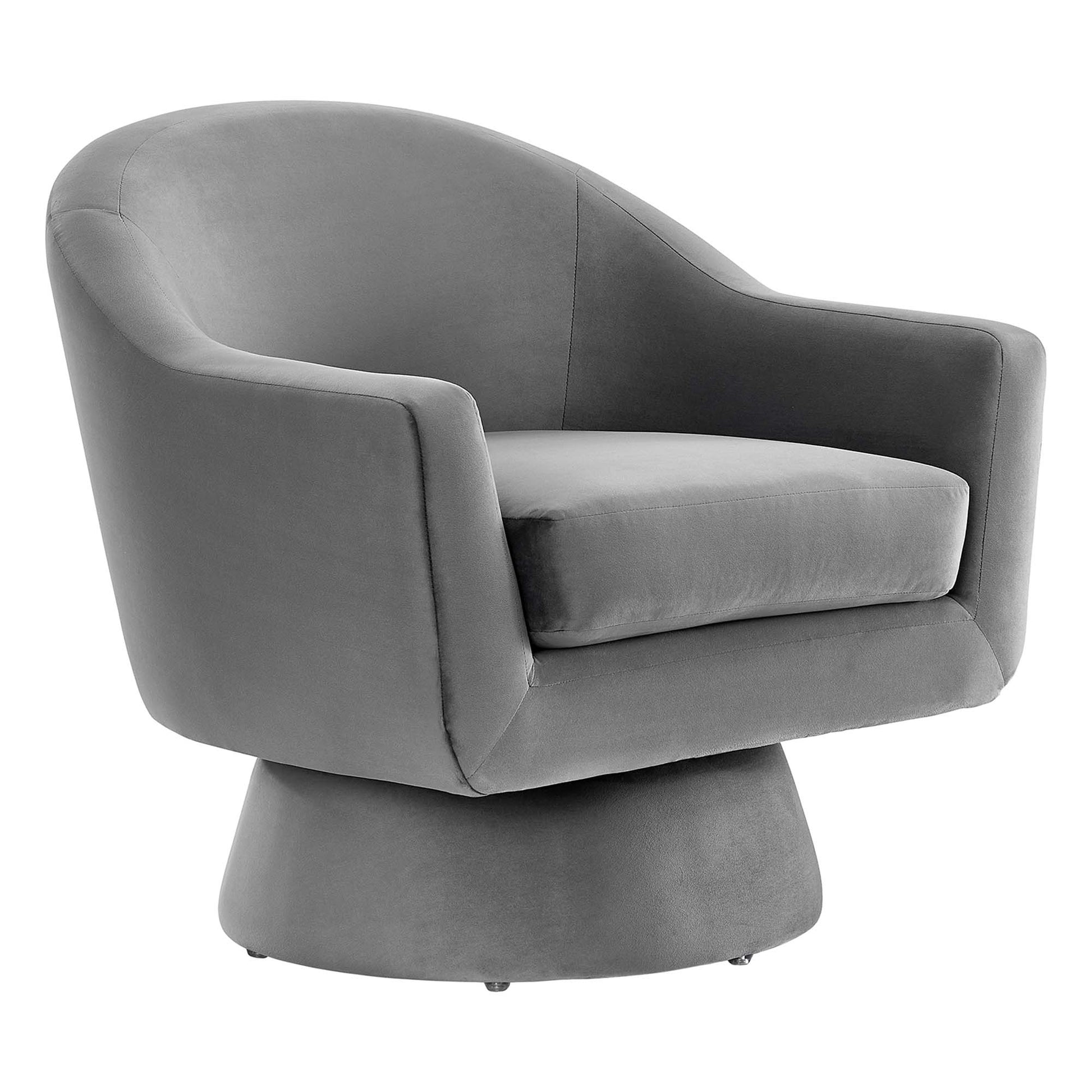 Astral Performance Velvet Fabric and Wood Swivel Chair by Modway - Best Buy Furniture