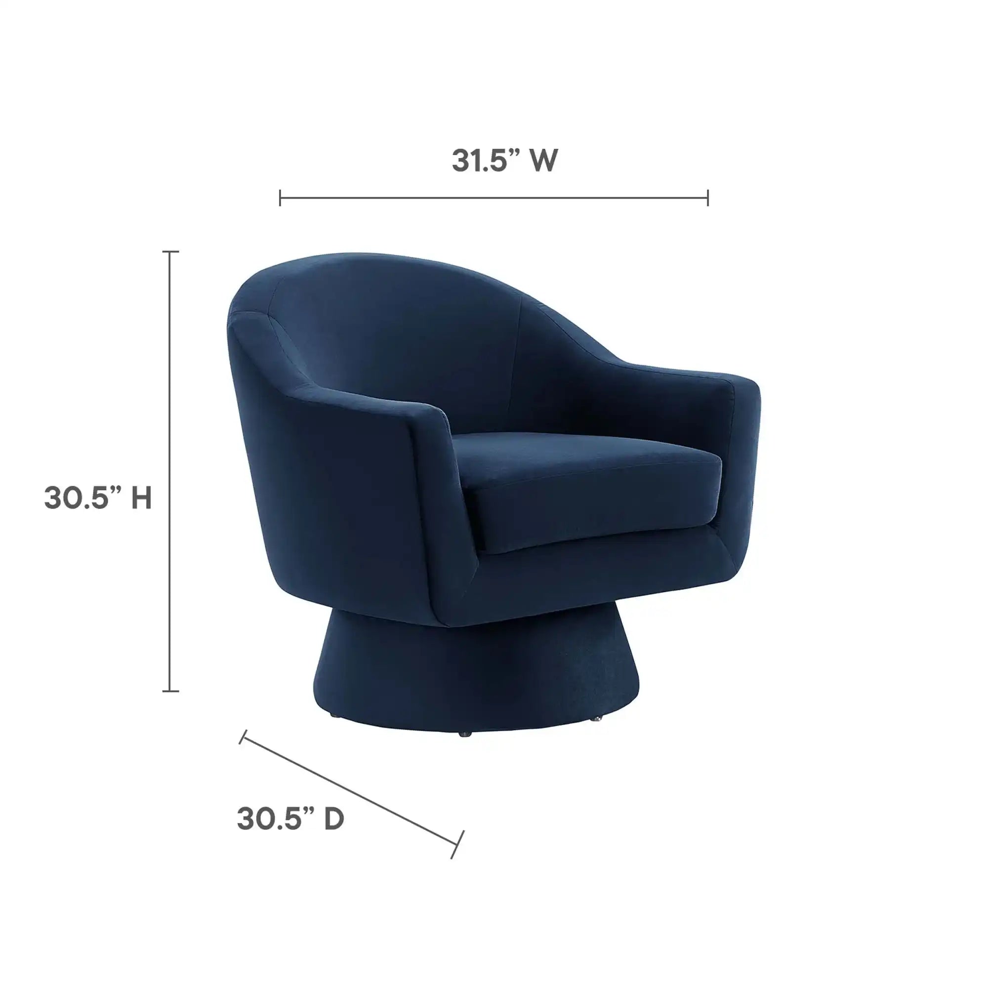 Astral Performance Velvet Fabric and Wood Swivel Chair by Modway - Best Buy Furniture