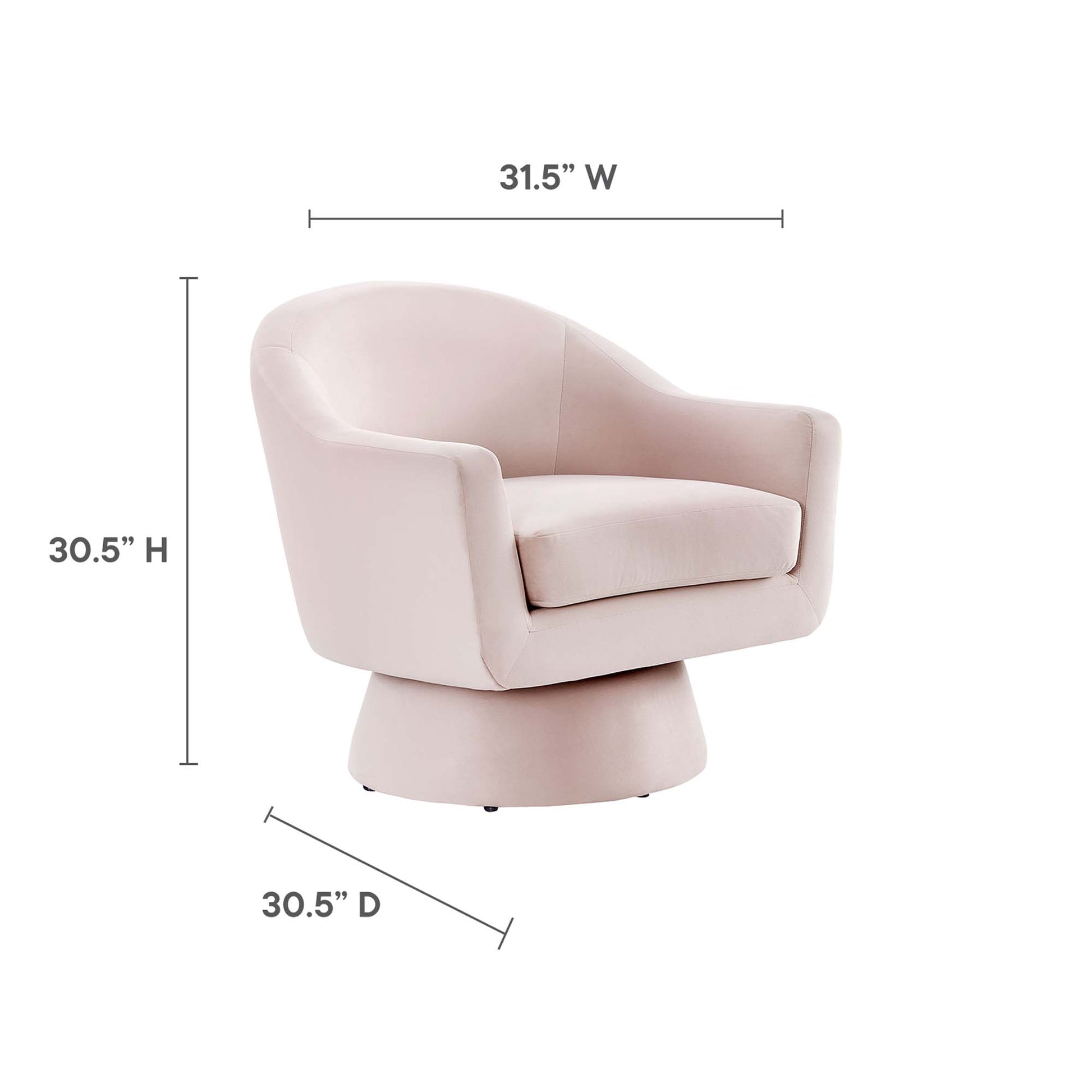 Astral Performance Velvet Fabric and Wood Swivel Chair by Modway - Best Buy Furniture