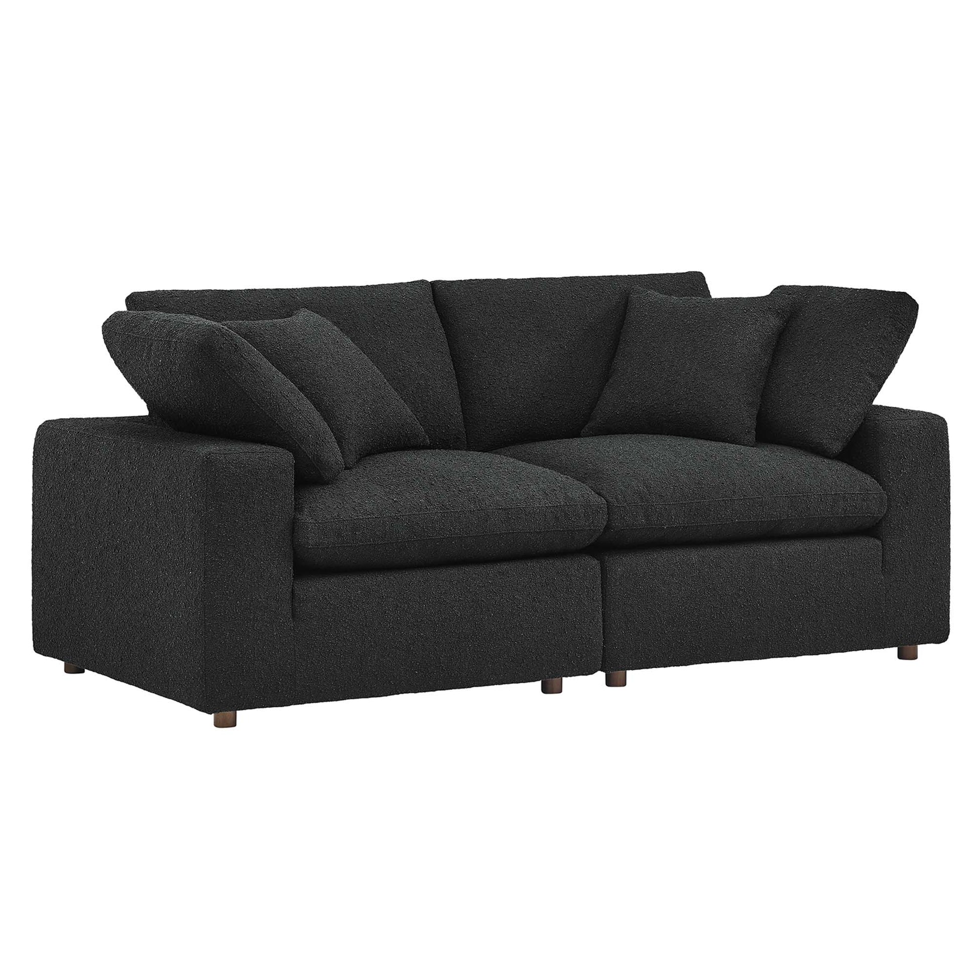 Commix Down Filled Overstuffed Boucle Fabric Loveseat by Modway - Best Buy Furniture