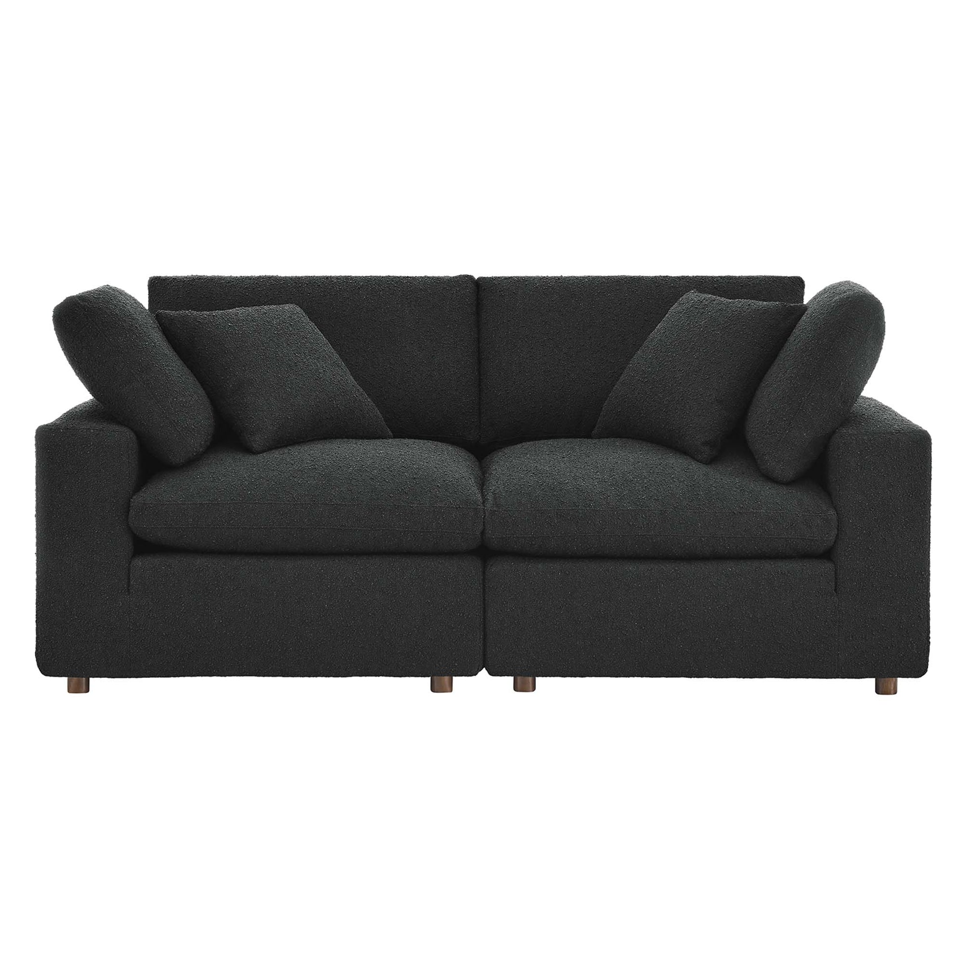 Commix Down Filled Overstuffed Boucle Fabric Loveseat by Modway - Best Buy Furniture