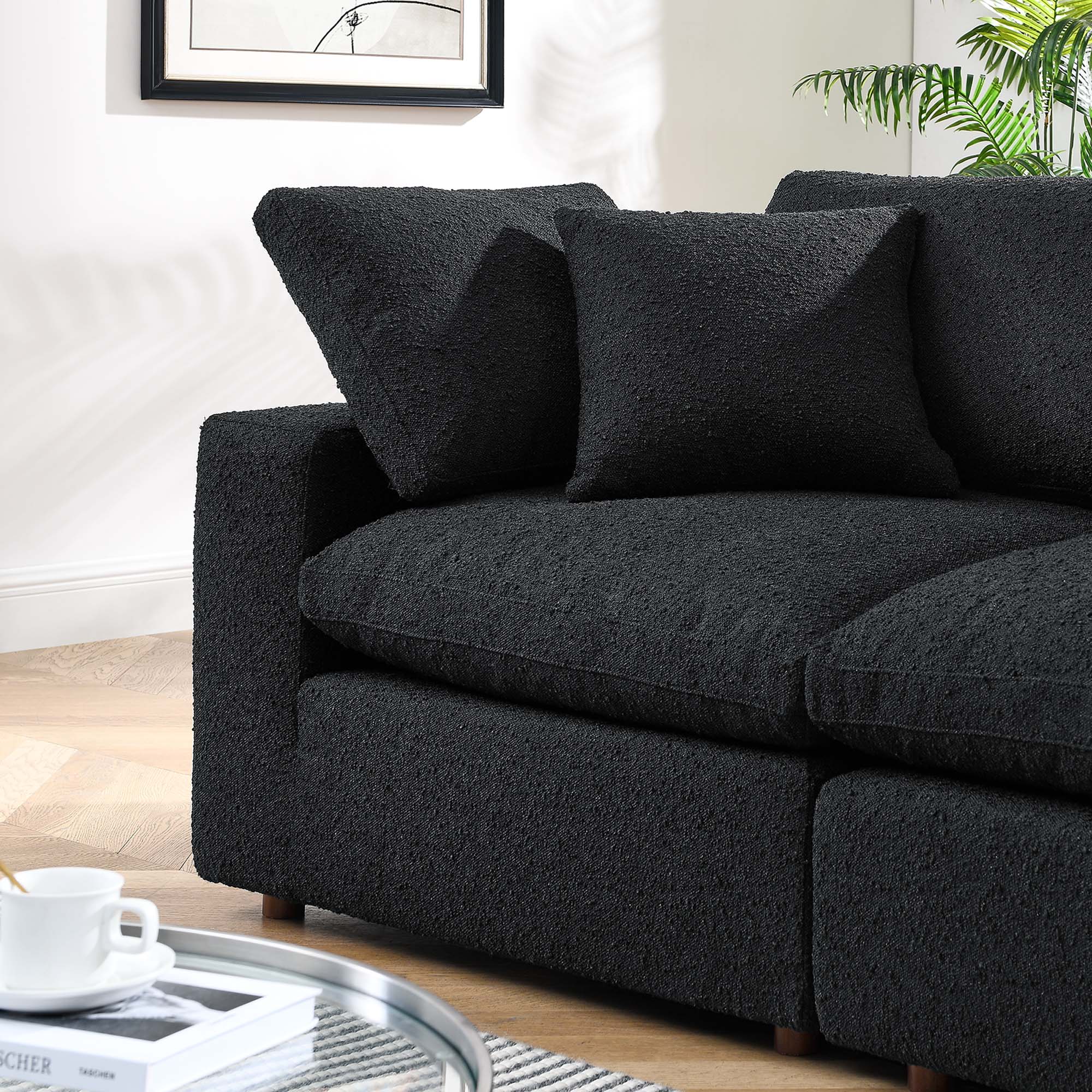 Commix Down Filled Overstuffed Boucle Fabric Loveseat by Modway - Best Buy Furniture