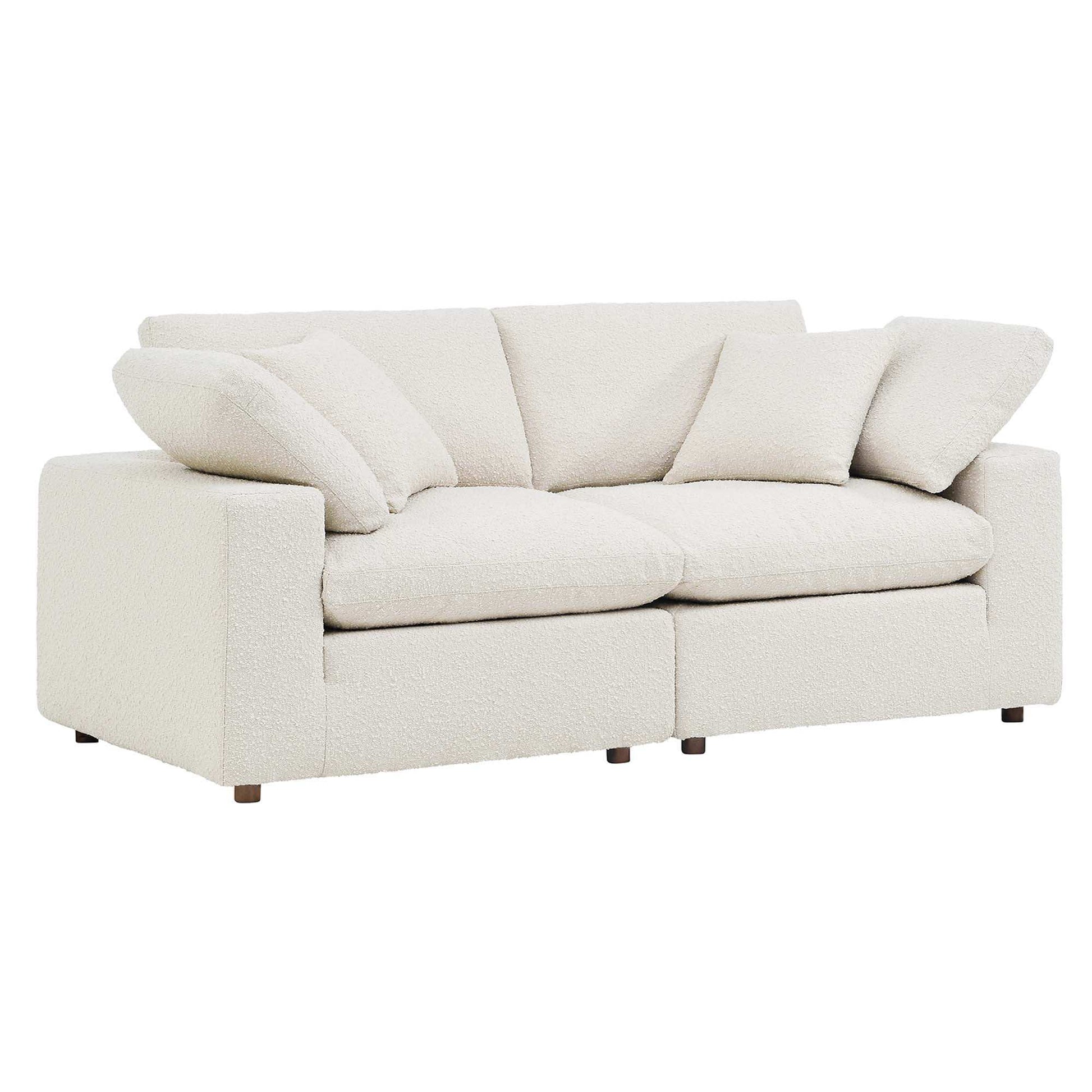 Commix Down Filled Overstuffed Boucle Fabric Loveseat by Modway - Best Buy Furniture