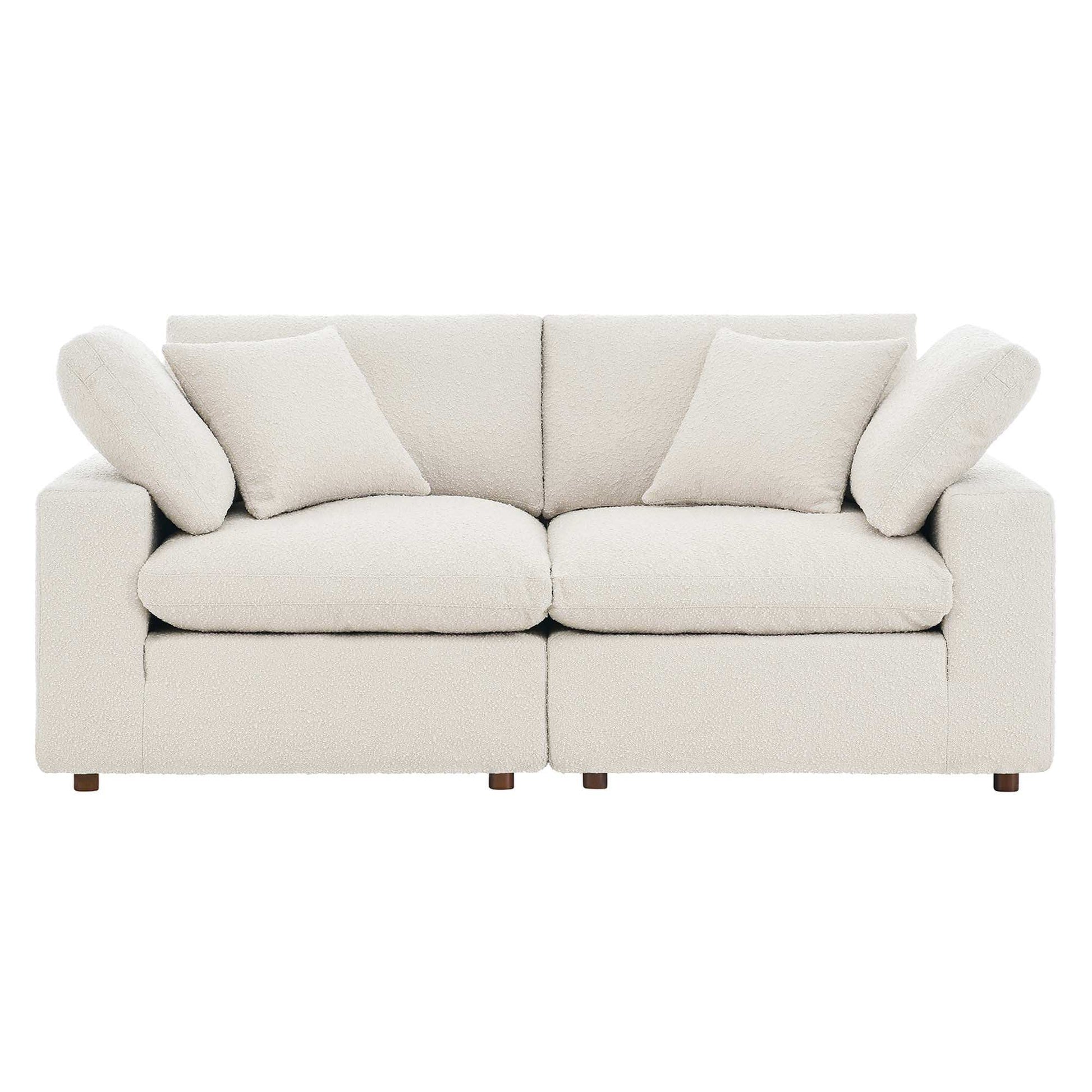 Commix Down Filled Overstuffed Boucle Fabric Loveseat by Modway - Best Buy Furniture