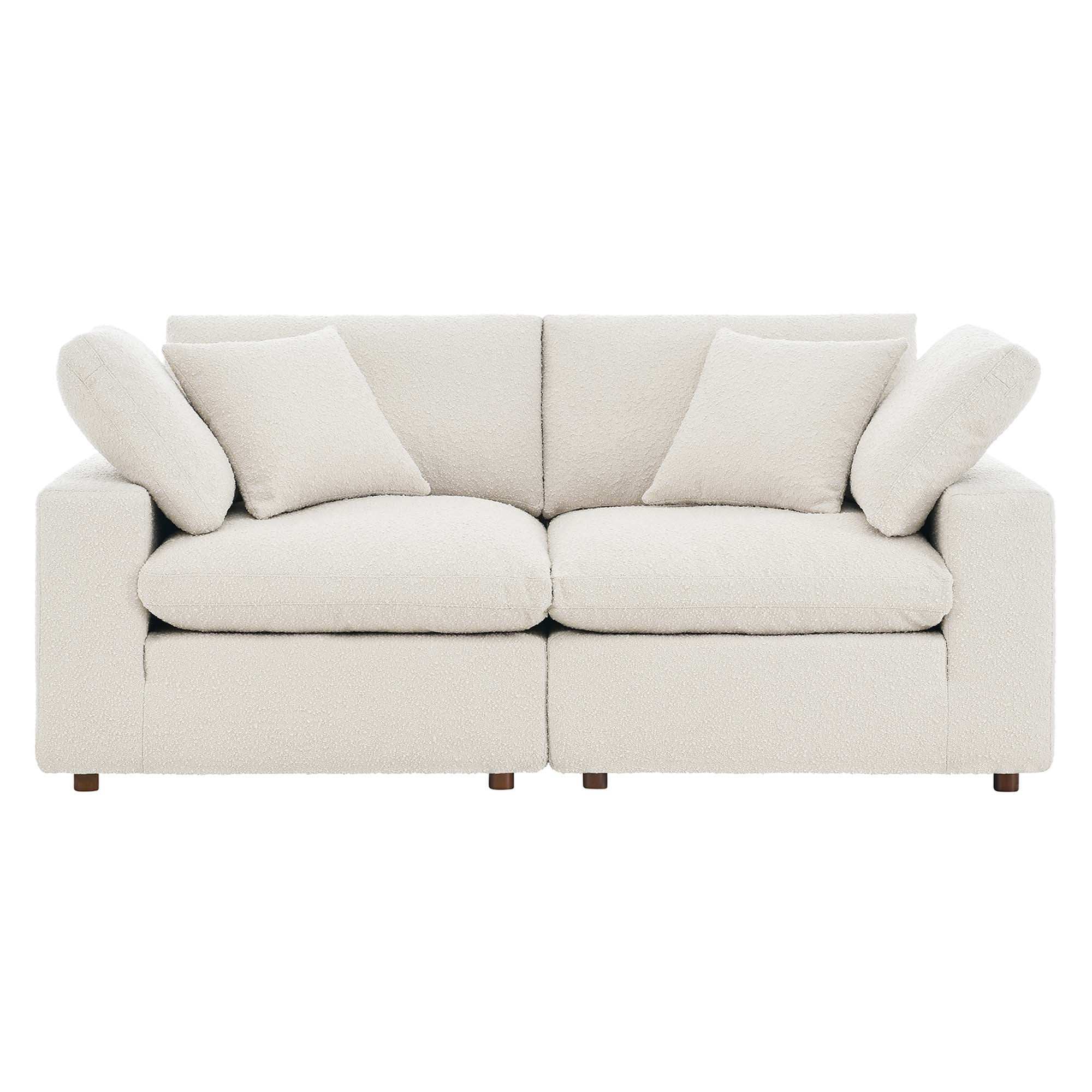 Commix Down Filled Overstuffed Boucle Fabric Loveseat by Modway - Best Buy Furniture