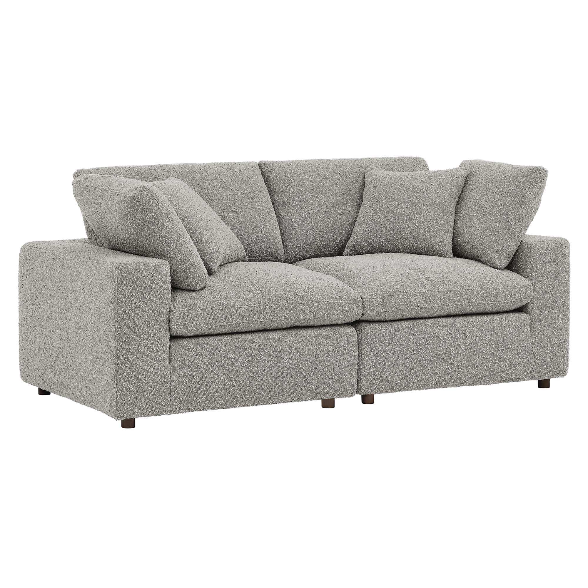 Commix Down Filled Overstuffed Boucle Fabric Loveseat by Modway - Best Buy Furniture
