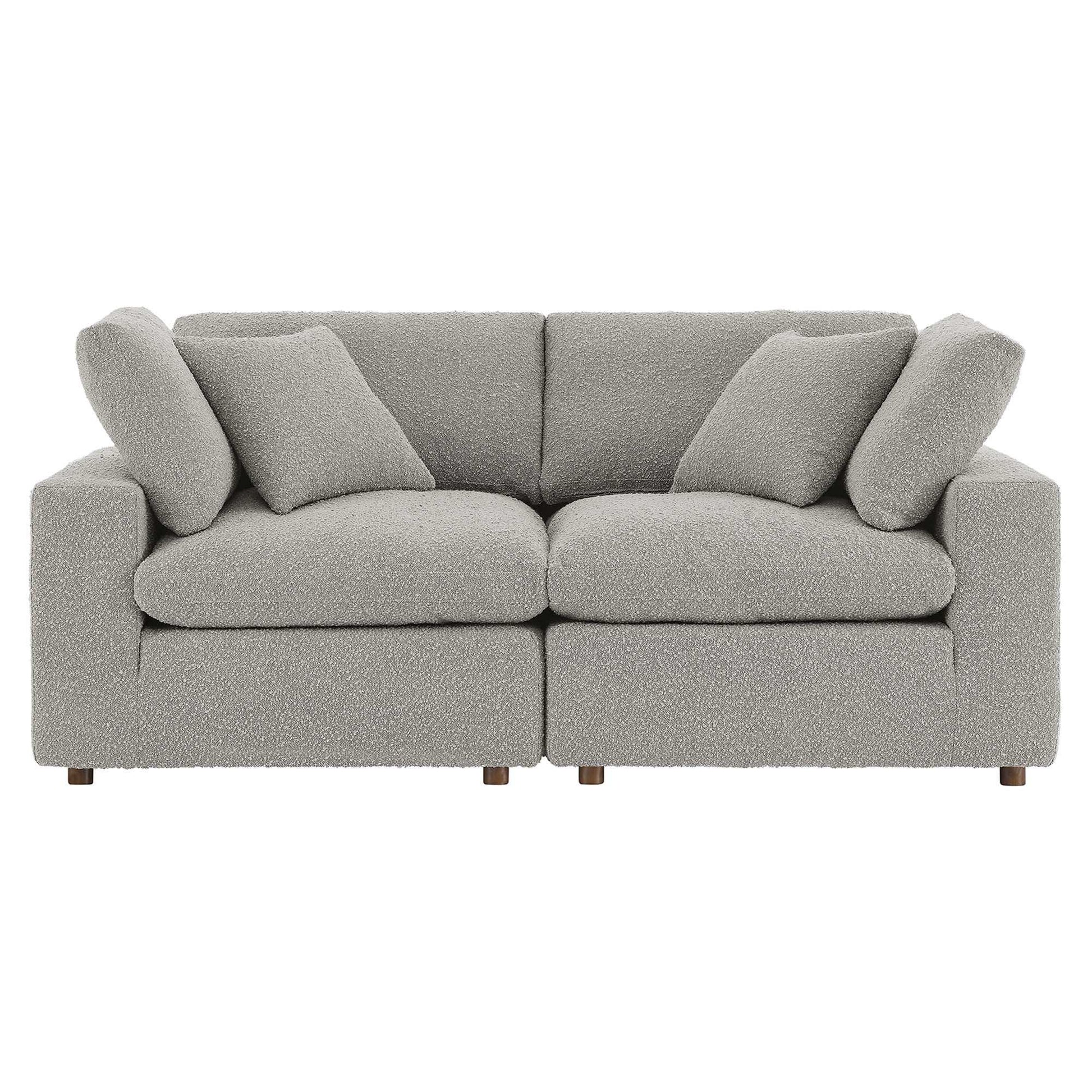 Commix Down Filled Overstuffed Boucle Fabric Loveseat by Modway - Best Buy Furniture
