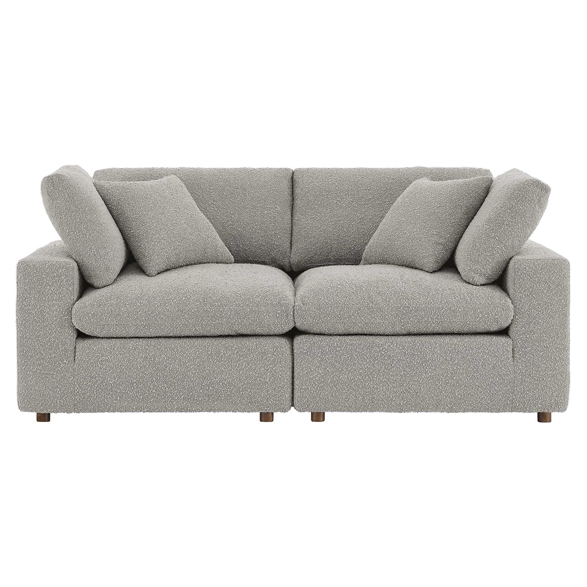 Commix Down Filled Overstuffed Boucle Fabric Loveseat by Modway - Best Buy Furniture
