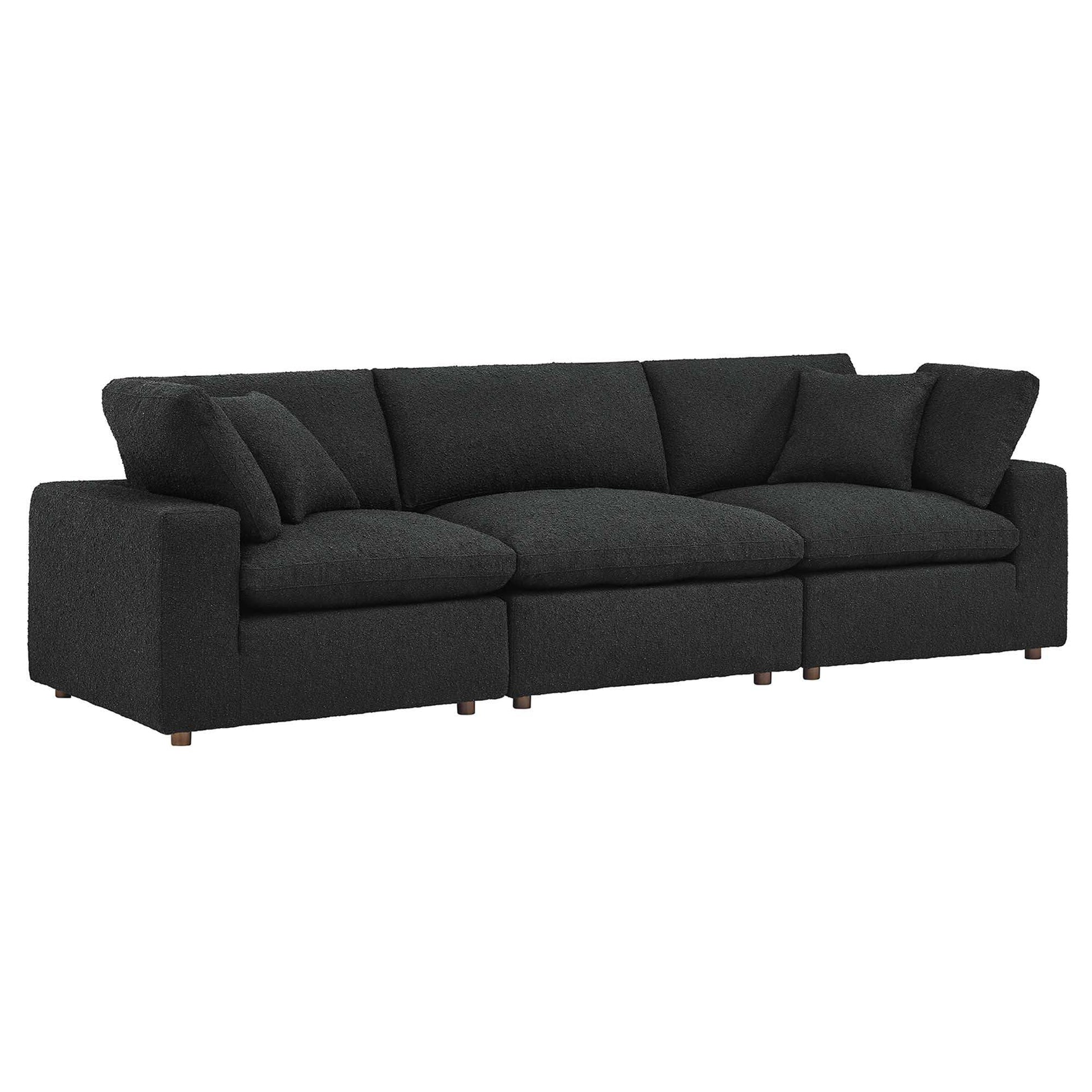 Commix Down Filled Overstuffed Boucle Fabric 3-Seater Sofa by Modway - Best Buy Furniture