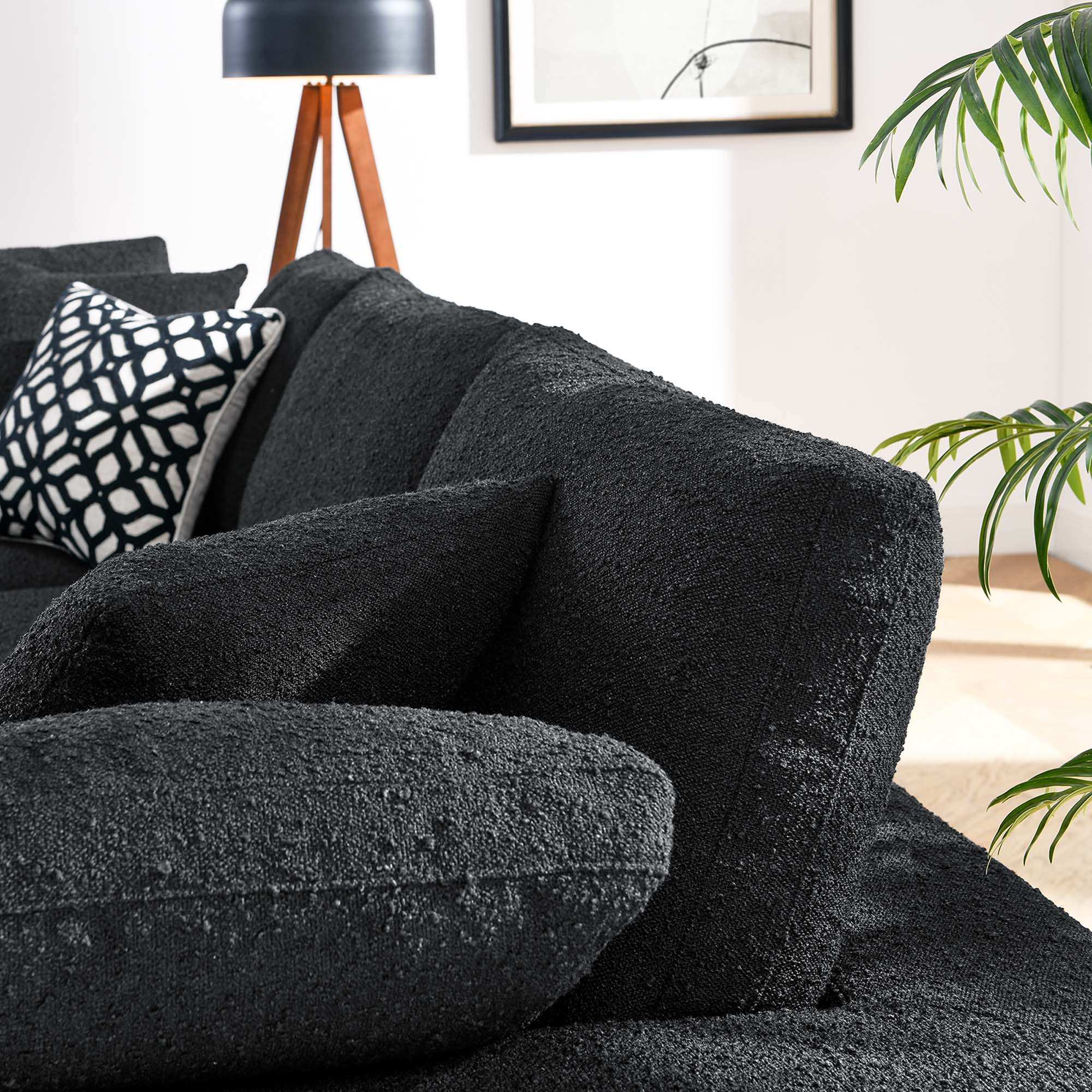 Commix Down Filled Overstuffed Boucle Fabric 3-Seater Sofa by Modway - Best Buy Furniture