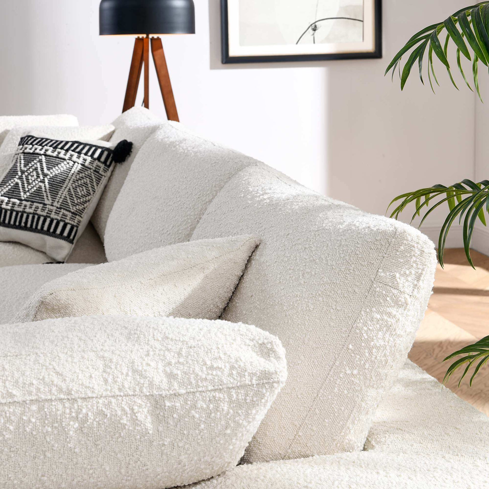 Commix Down Filled Overstuffed Boucle Fabric 3-Seater Sofa by Modway - Best Buy Furniture