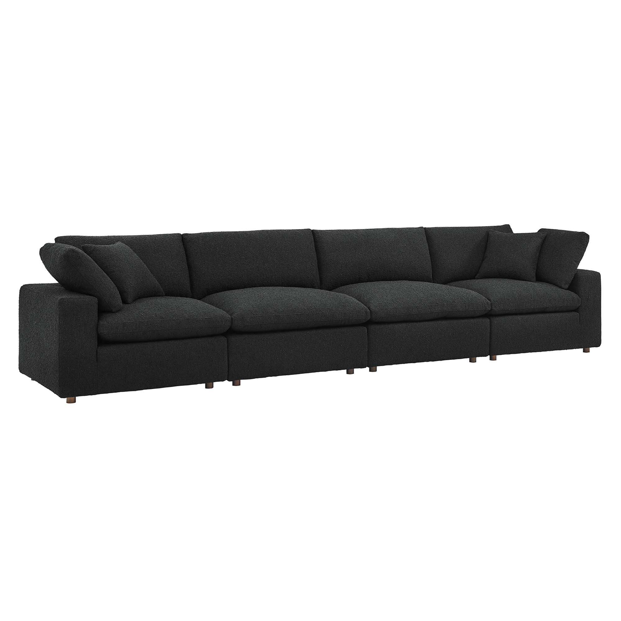 Commix Down Filled Overstuffed Boucle Fabric 4-Seater Sofa by Modway - Best Buy Furniture