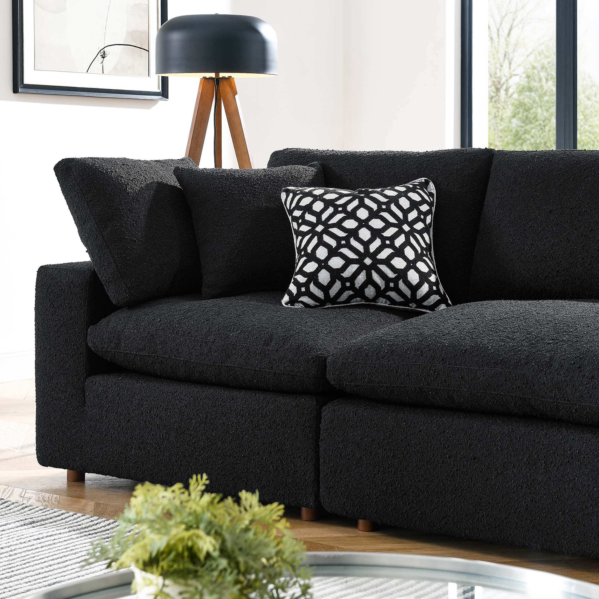Commix Down Filled Overstuffed Boucle Fabric 4-Seater Sofa by Modway - Best Buy Furniture