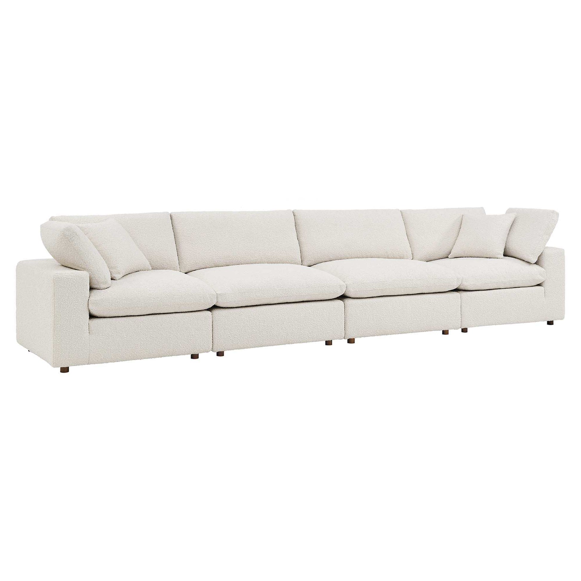 Commix Down Filled Overstuffed Boucle Fabric 4-Seater Sofa by Modway - Best Buy Furniture