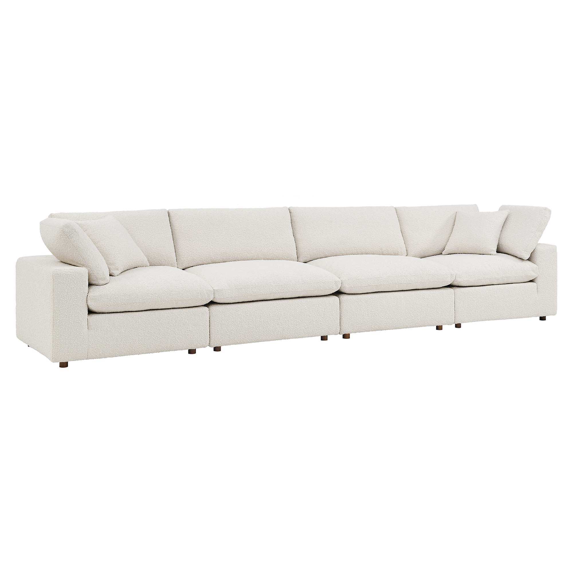 Commix Down Filled Overstuffed Boucle Fabric 4-Seater Sofa by Modway - Best Buy Furniture