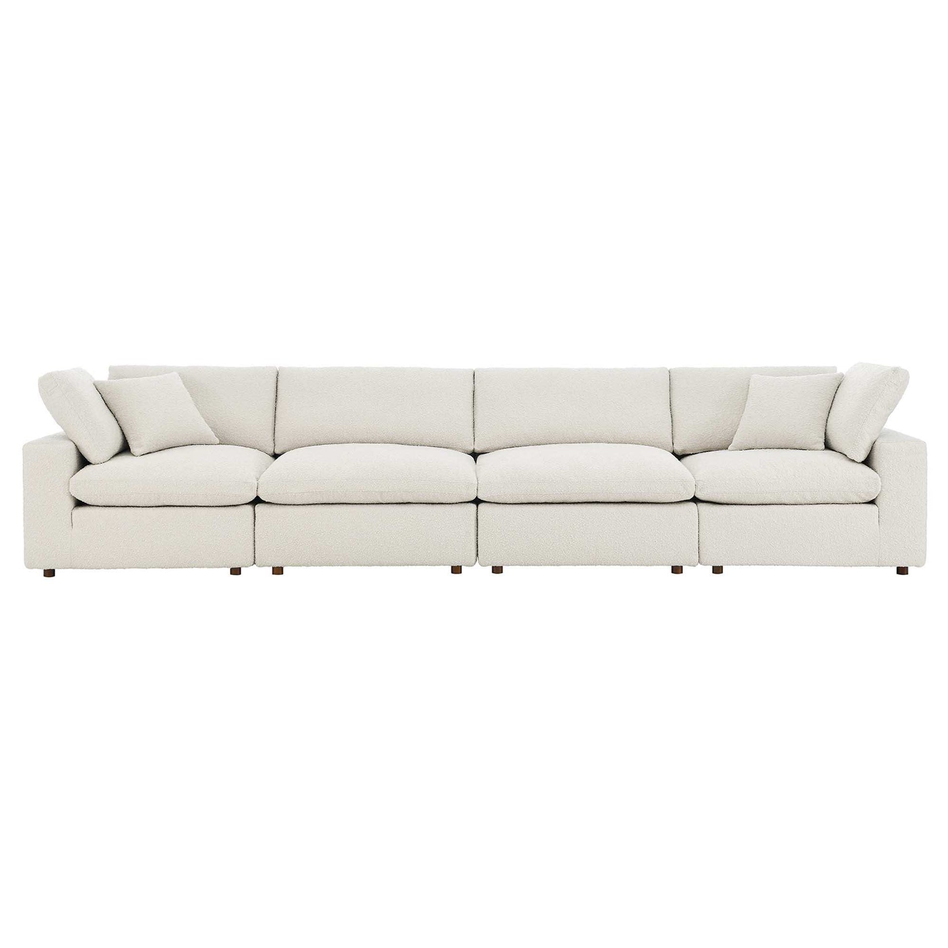 Commix Down Filled Overstuffed Boucle Fabric 4-Seater Sofa by Modway - Best Buy Furniture