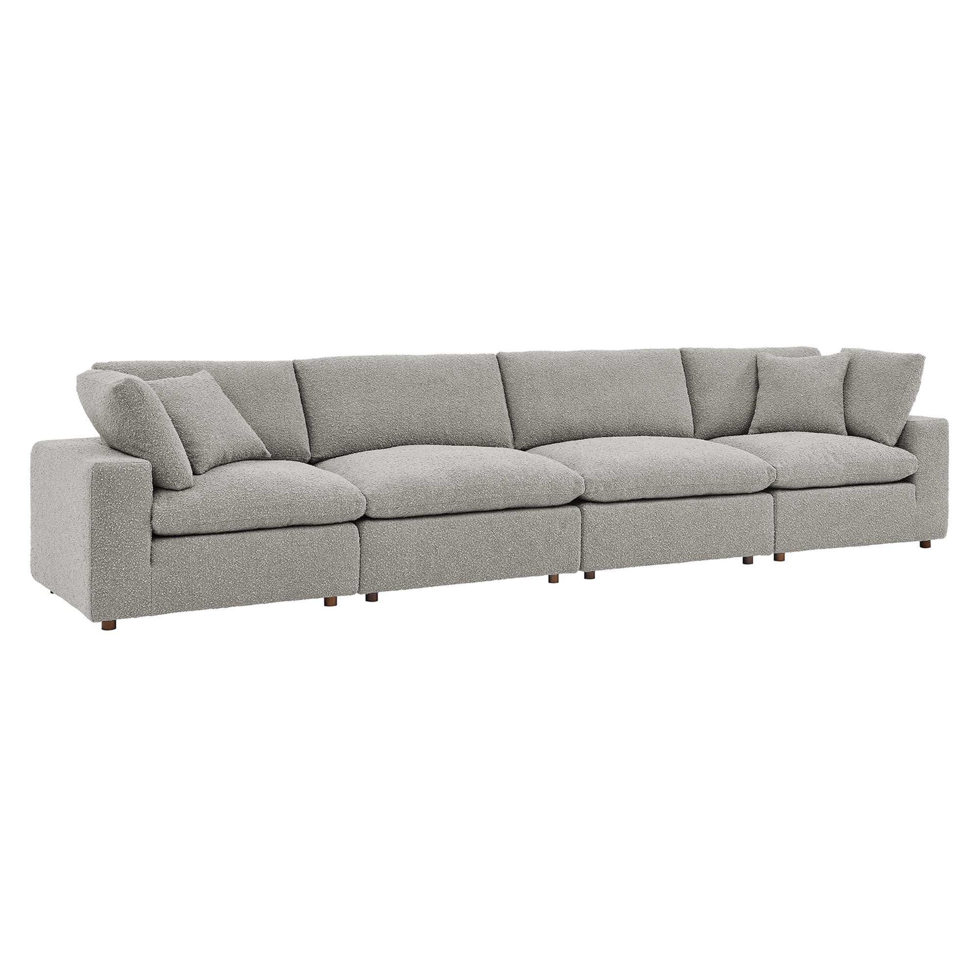 Commix Down Filled Overstuffed Boucle Fabric 4-Seater Sofa by Modway - Best Buy Furniture